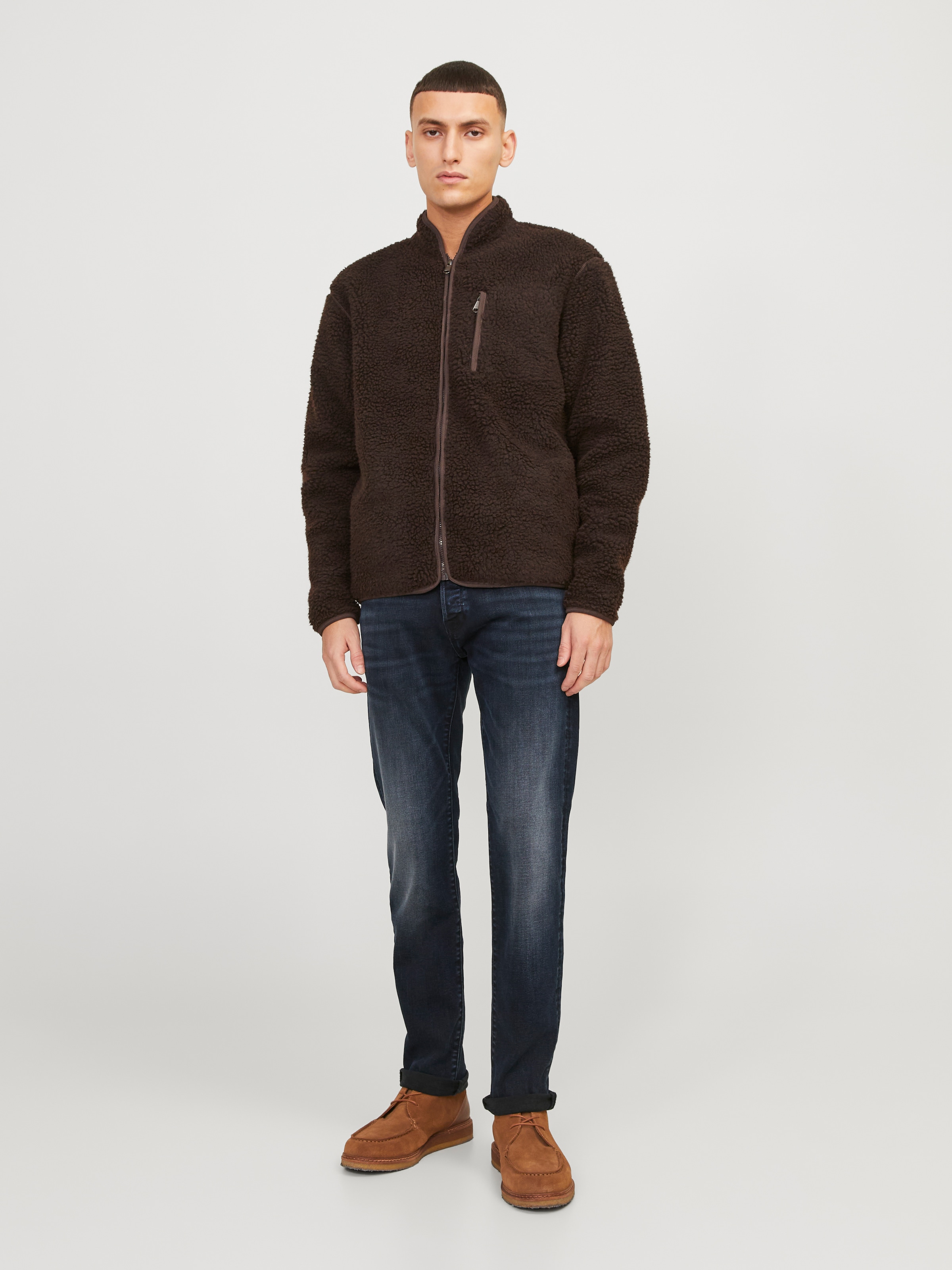 Jack & Jones Slim-fit-Jeans »JJIGLENN – Jeans mit Stretch, niedriger Leibhöhe und Taschen« used, modisch, slim fit, Denim/Jeans