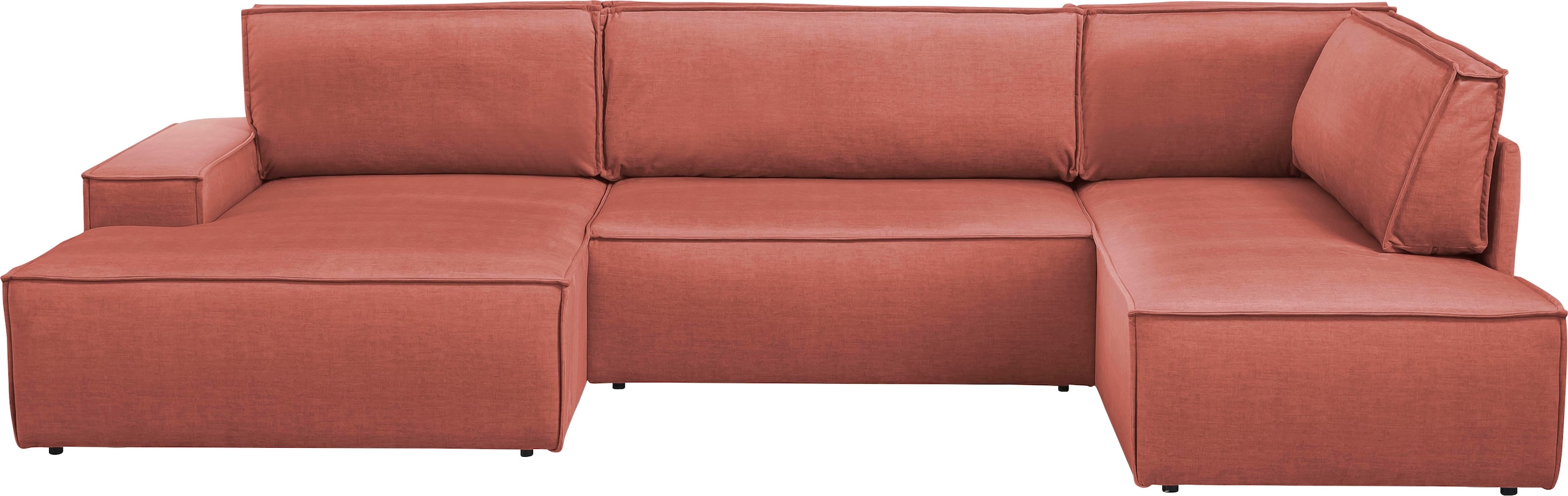 Home affaire Wohnlandschaft »SHERWOOD 329 cm, U-Form, Schlafsofa,« Schlaffu günstig online kaufen