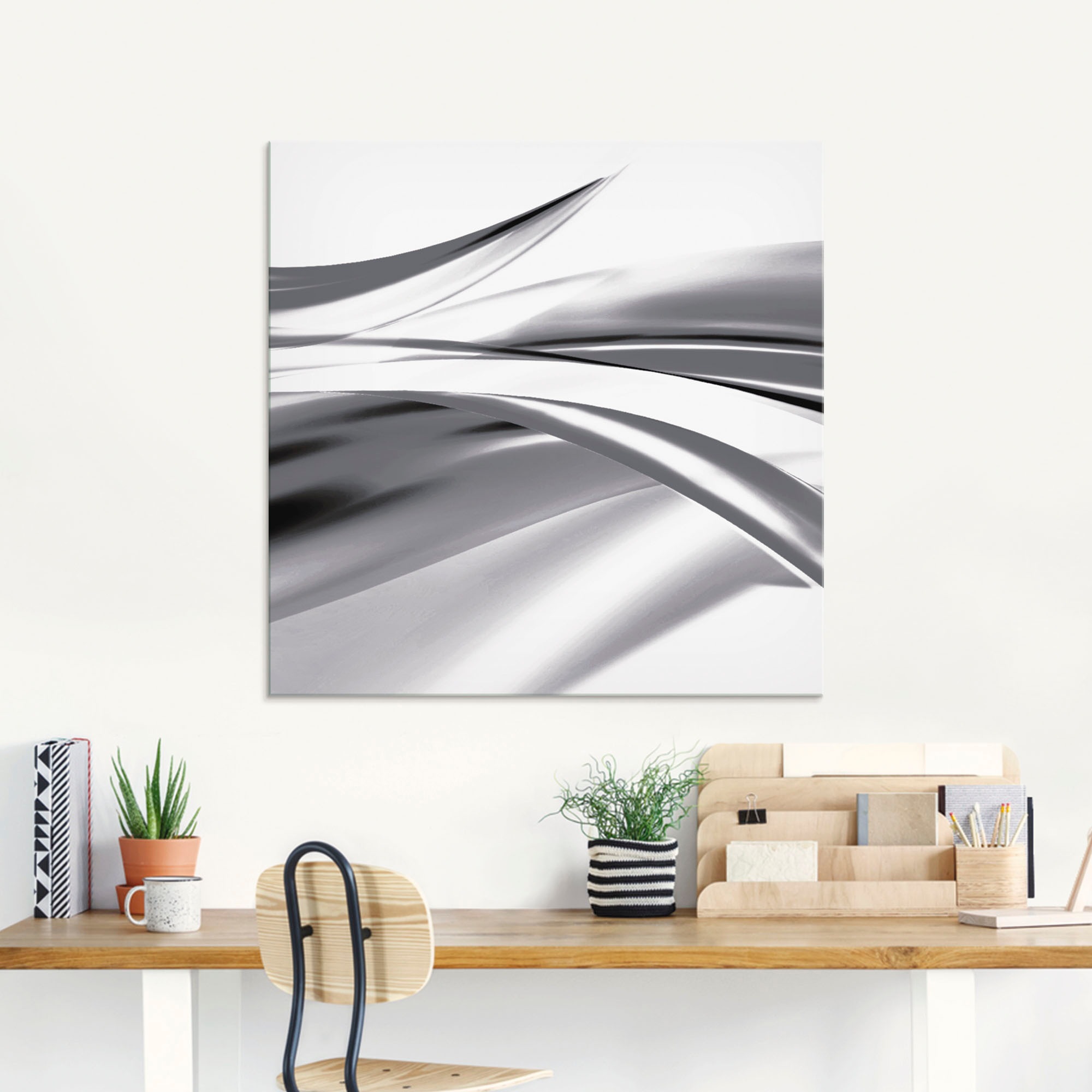 Artland Glasbild »Schöne Welle - Abstrakt«, Gegenstandslos, (1 St.), in verschiedenen Größen