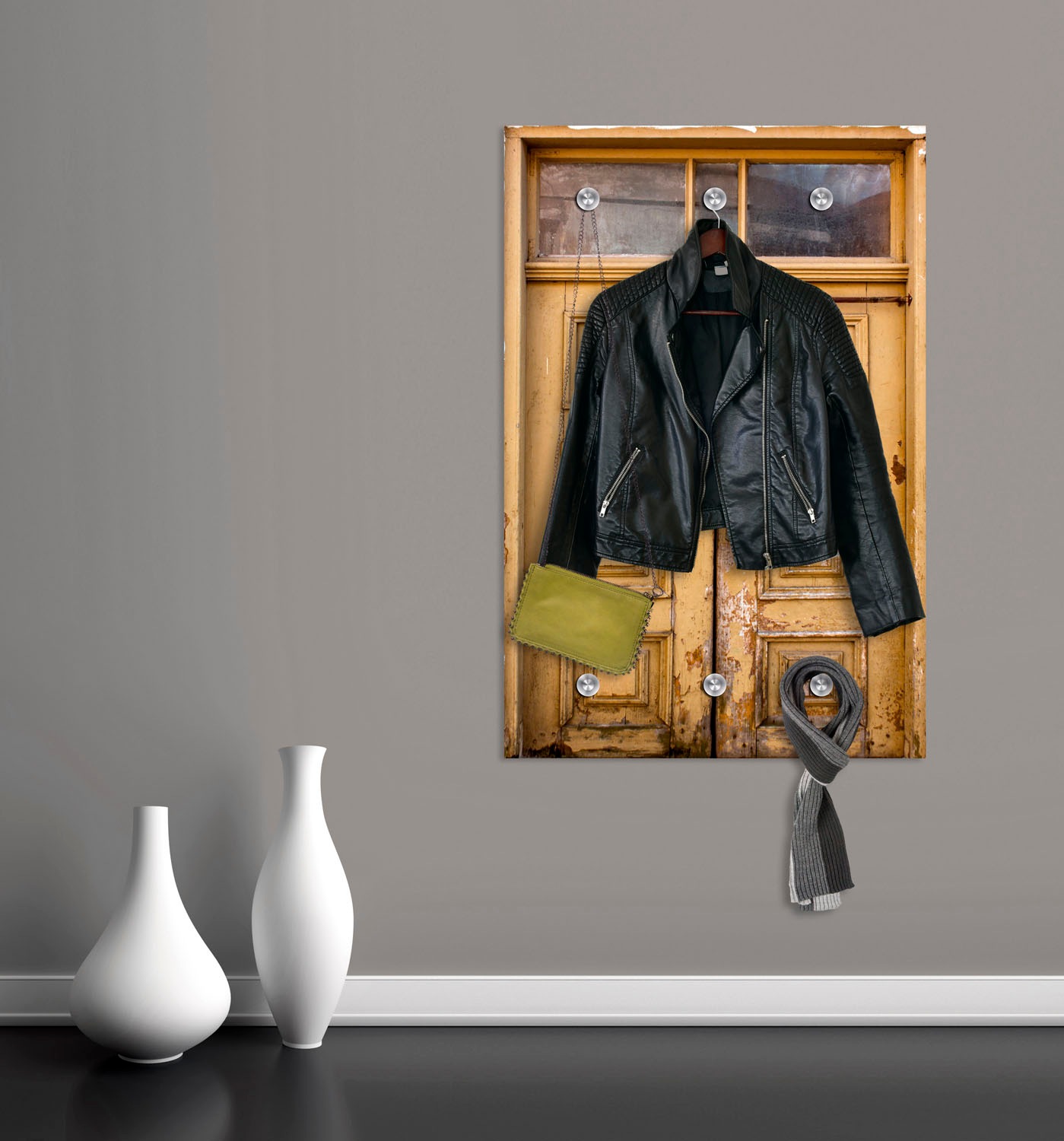 queence Garderobenleiste »Blüte« mit 6 Haken, 50 x 120 cm günstig online kaufen