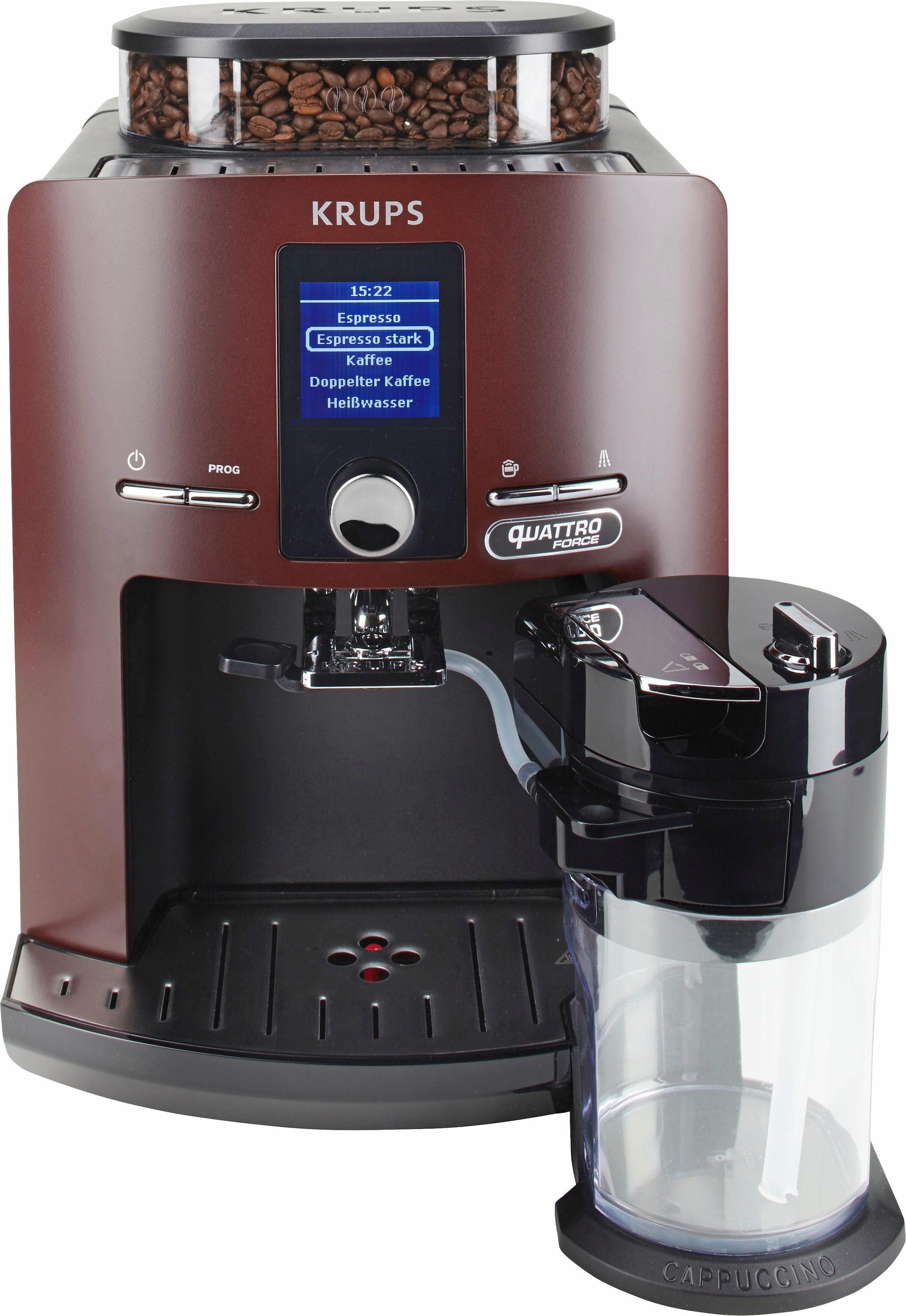 Krups Kaffeevollautomat »EA829G Espresseria Automatic Latt'Espress«, mit kompact-LCD Display, integrierter Milchbehälter