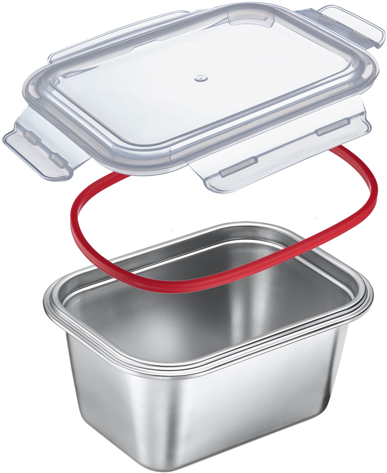 WESTMARK Lunchbox »Edelstahl Lunch Box/ Frischhaltedose, 1000 ml«, (1 tlg.), auslaufsichere Brotdose – mikrowellen- & ofenfest