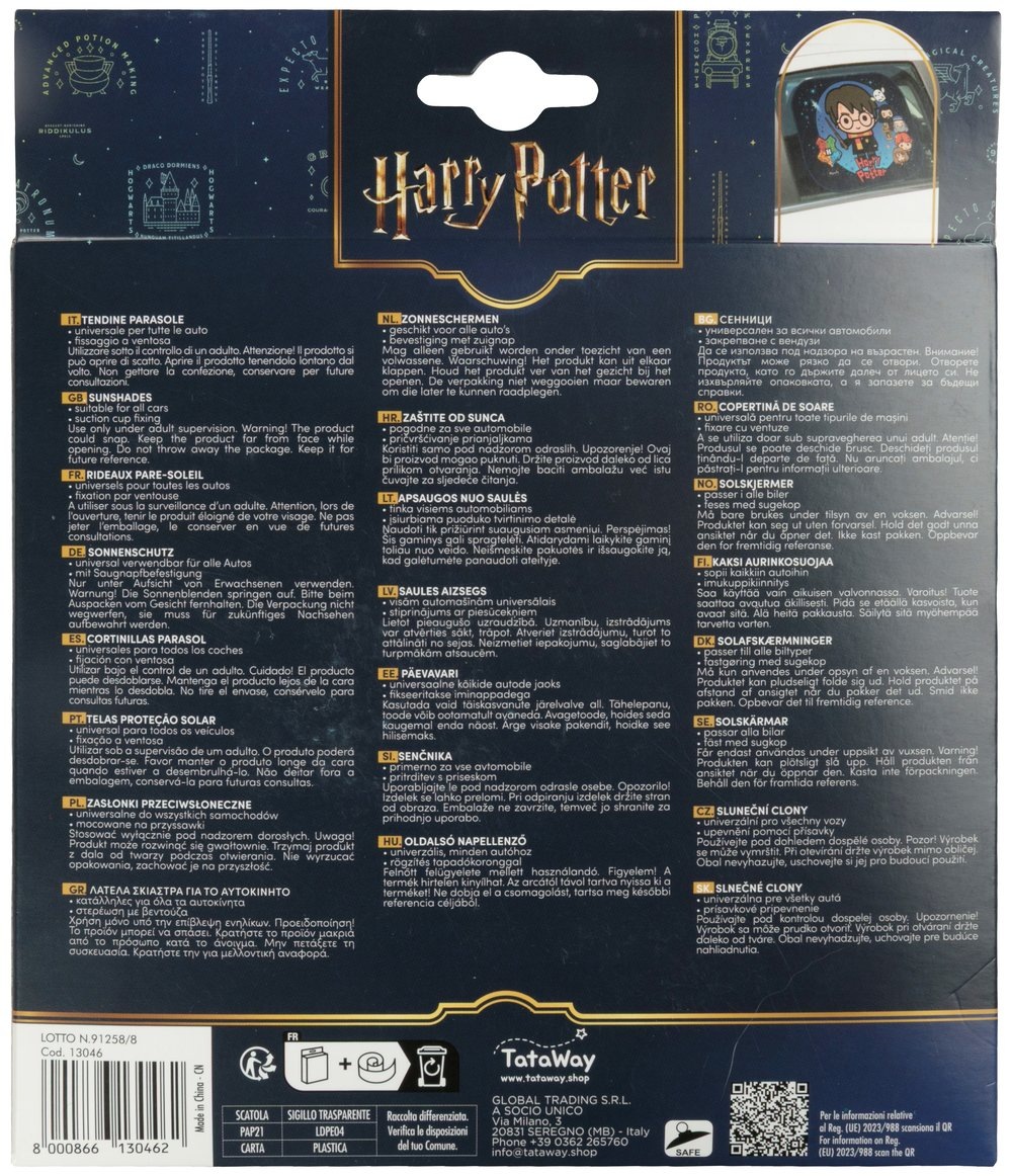 TataWay Autosonnenschutz »Harry Potter 44x35 cm« mit UV-Schutz, für Auto-Seitenfenster