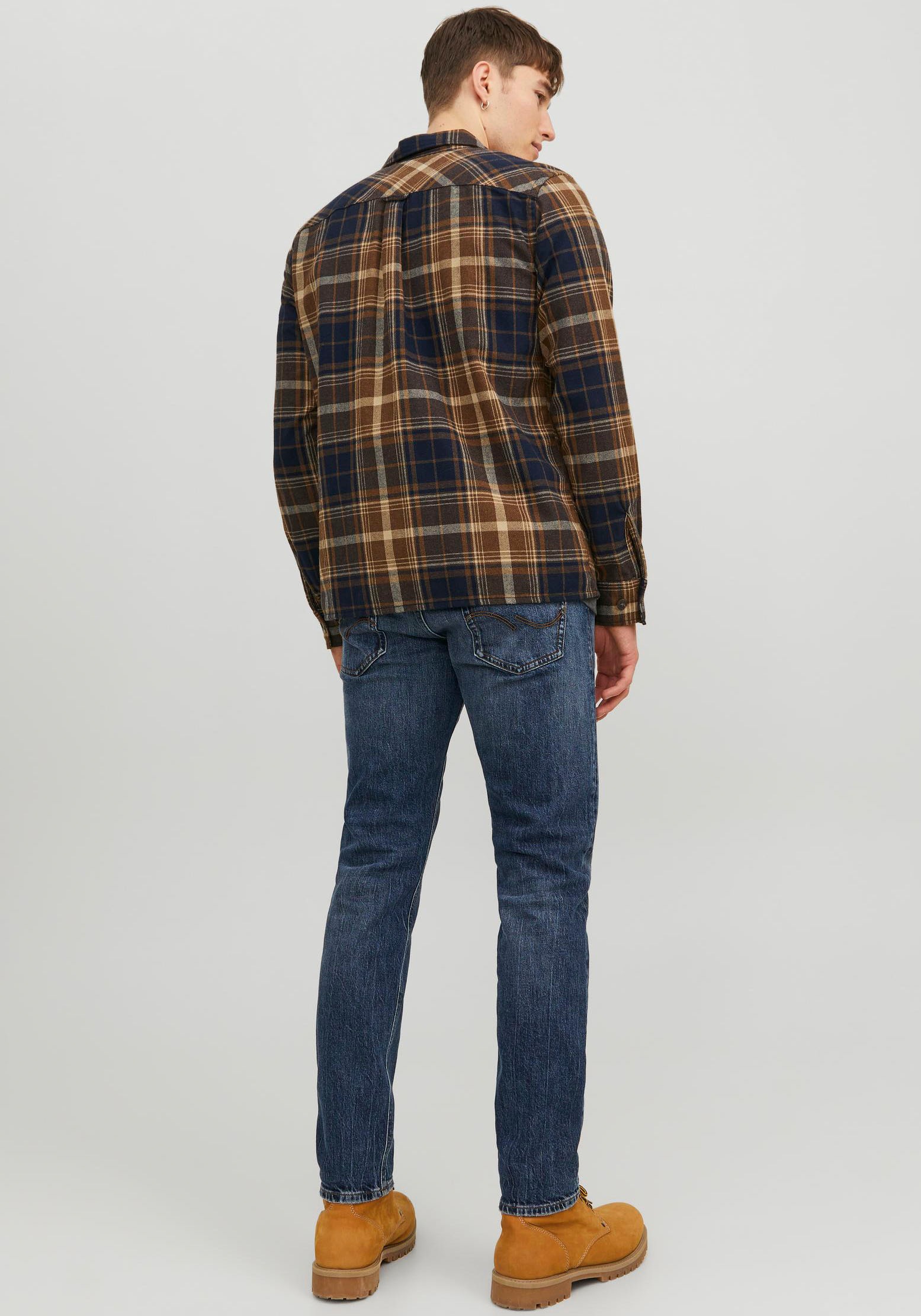 Jack & Jones Langarmhemd »JJEEDDIE OVERSHIRT LS NOOS«