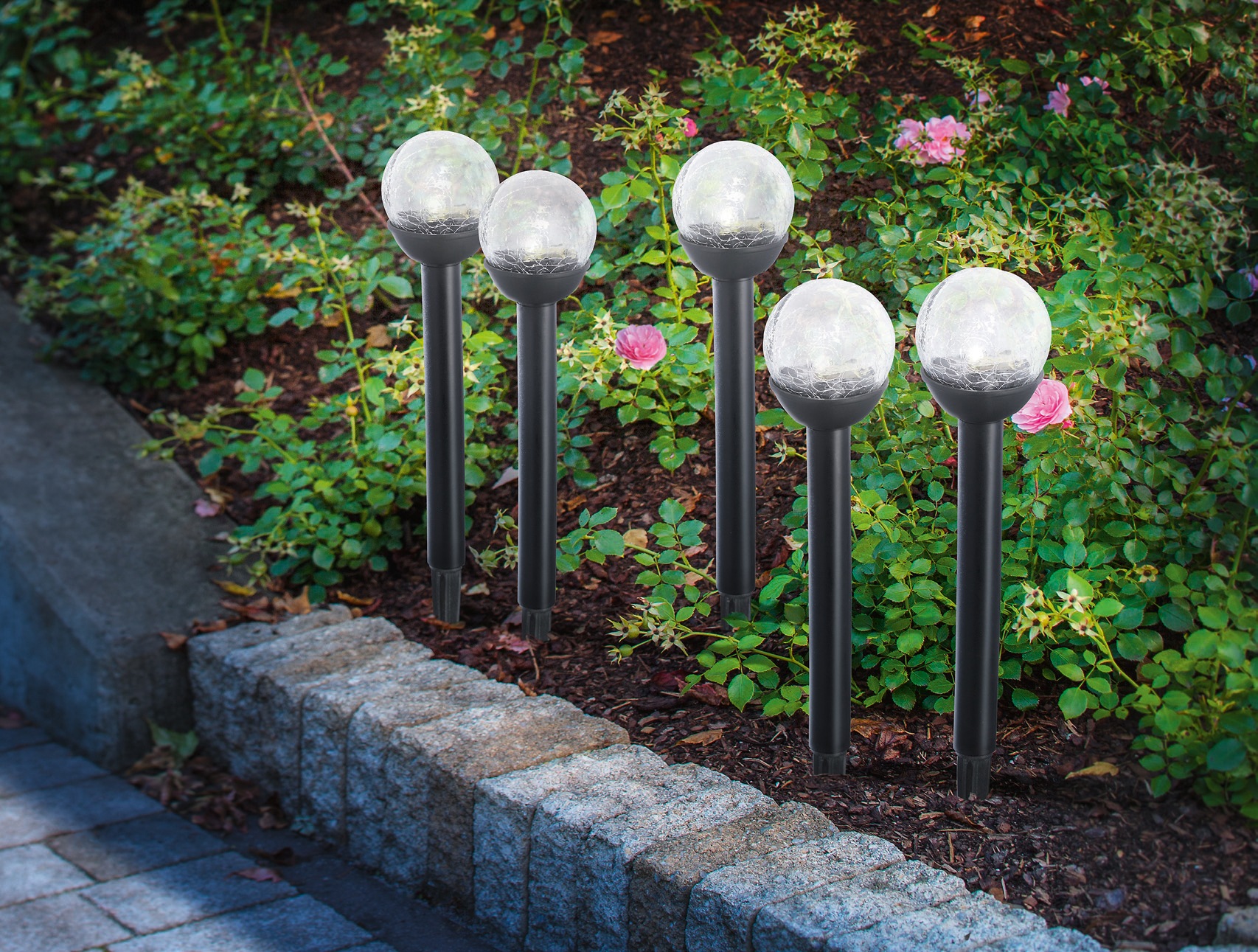 7. Bild von Think@Pets Gartenleuchte »BALLS«, Leuchtmittel LED-Board | LED fest integriert, Set, 5 Stück