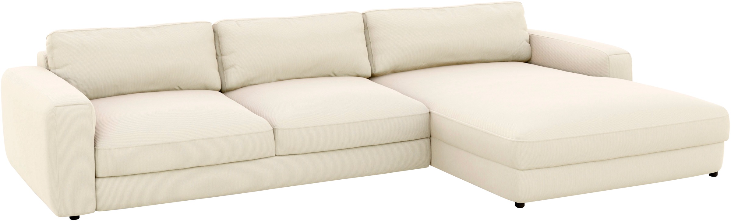 Places of Style Ecksofa, extra tiefe Sitzfläche, wahlweise mit Sitztiefenverstellung