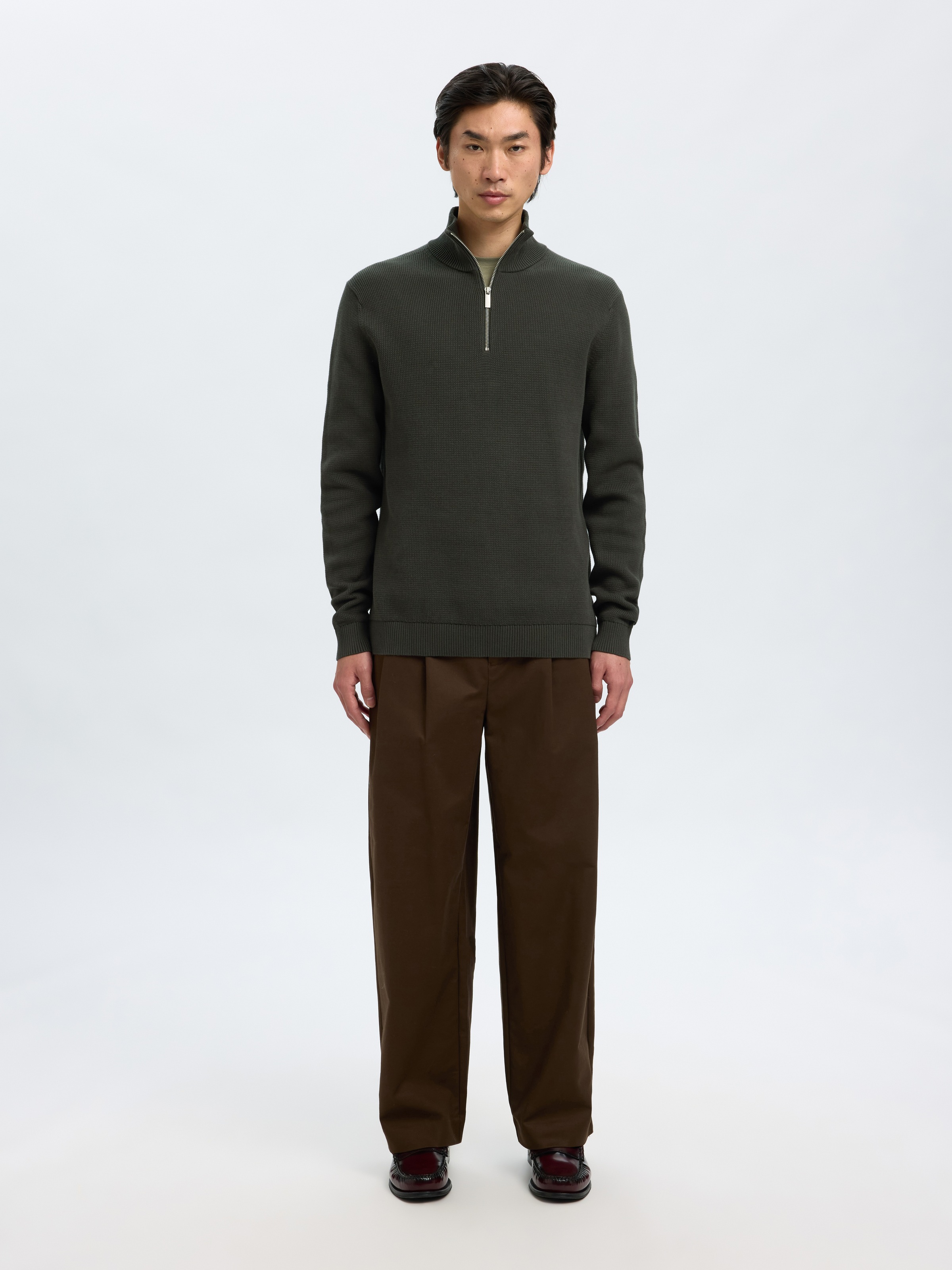 SELECTED HOMME Troyer »SLHDANE LS KNIT STRUCTURE HALF ZIP NOOS«