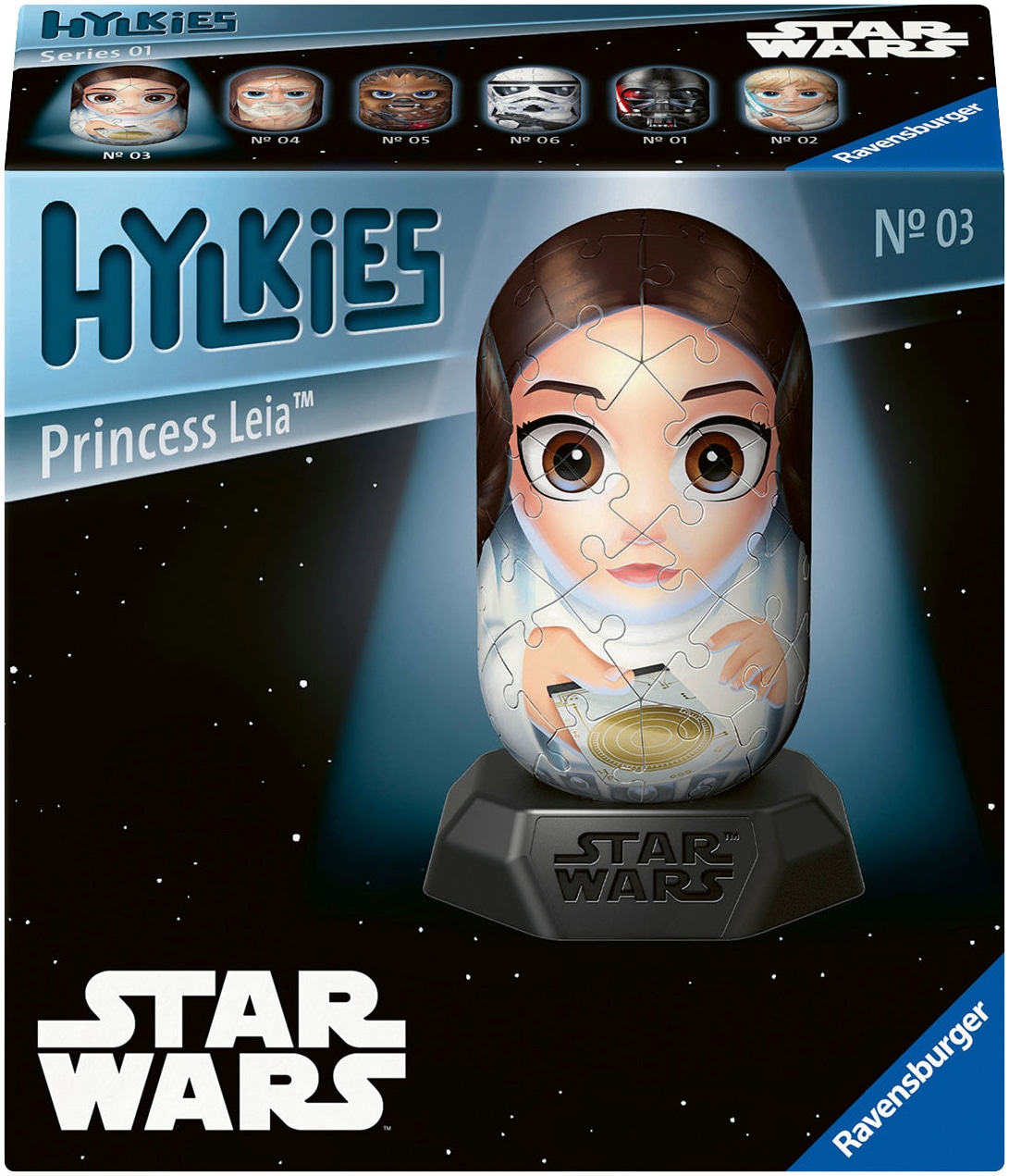 Ravensburger 3D-Puzzle »Star Wars Hylkies Sammelfigur #03 Princess Leia«, Made in Europe