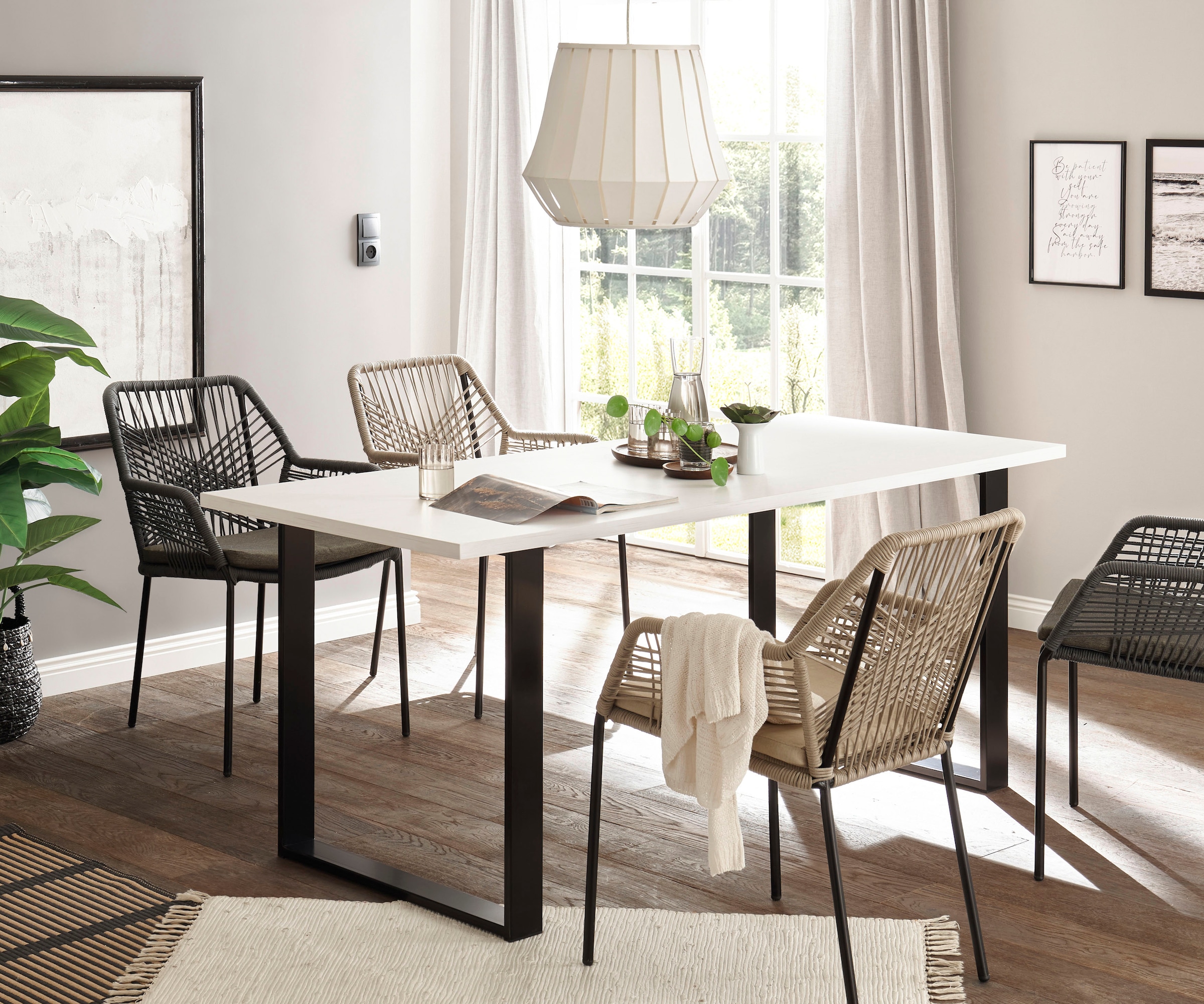 4. Bild von Home affaire Esstisch »SHERWOOD«, in modernem Holz Dekor, Breite 180 cm