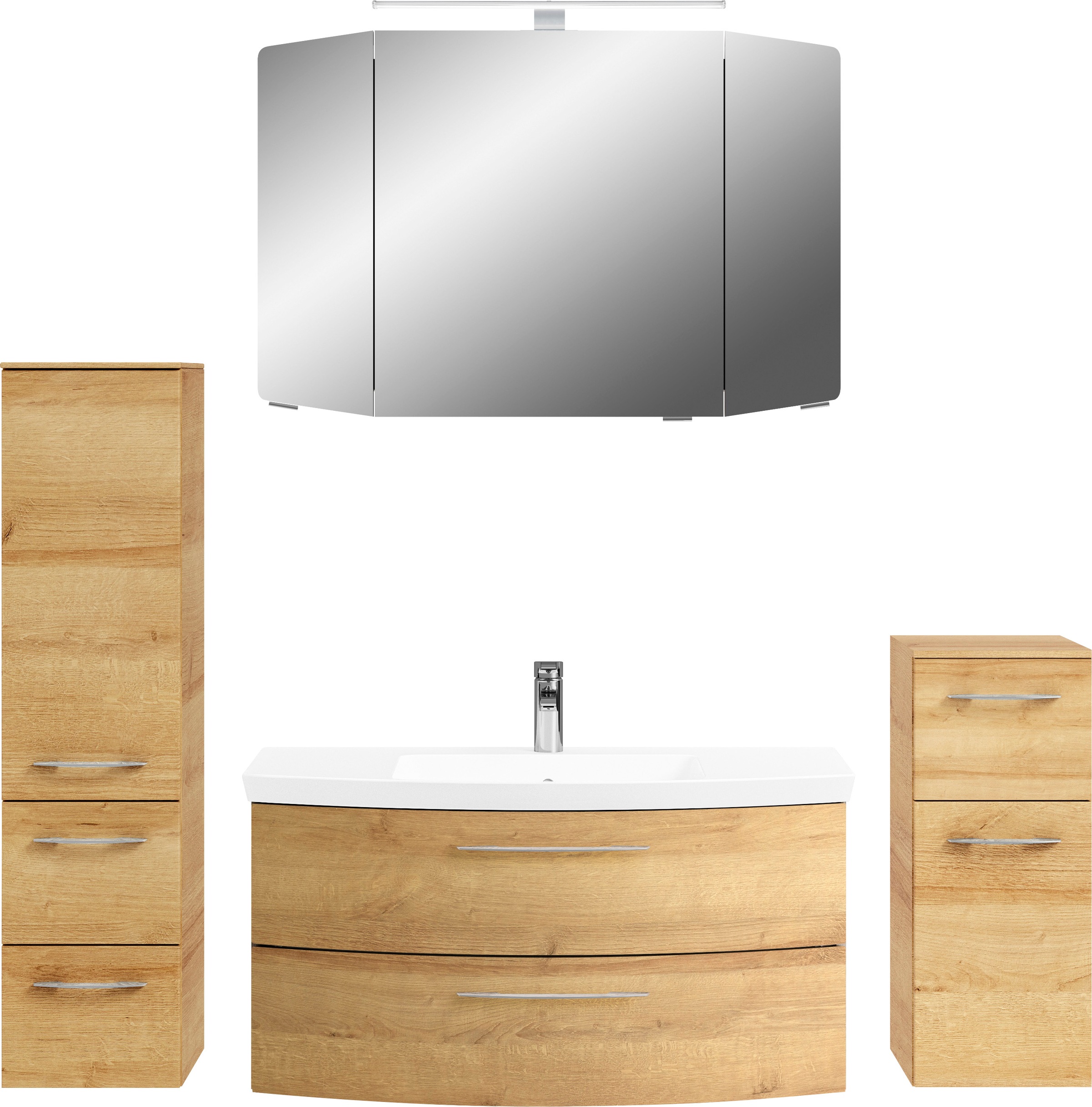 Saphir Badezimmer-Set »Cassca Sprint 4-teilig Mineralmarmor-Waschtisch mit günstig online kaufen