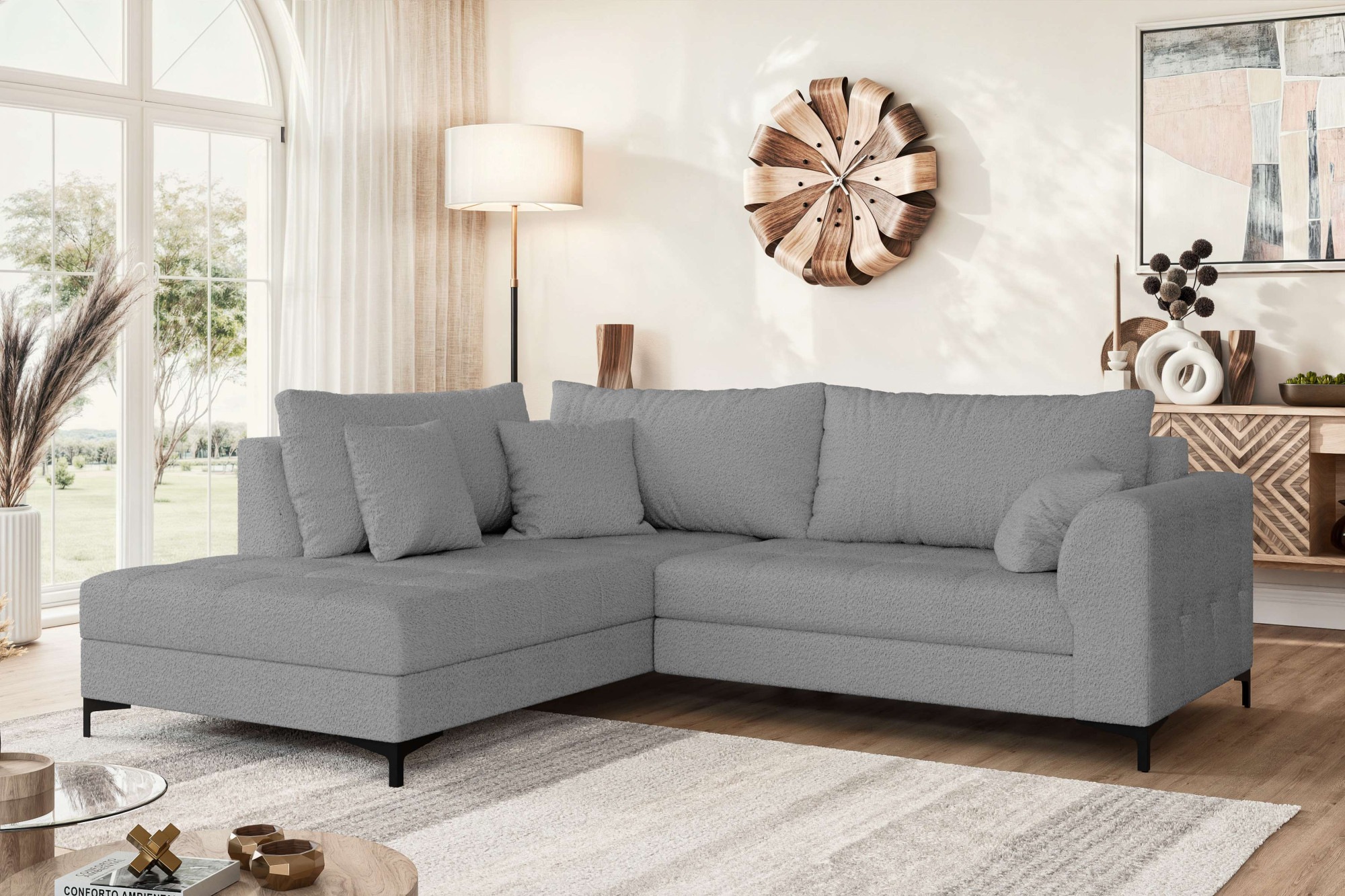 OTTO home Ecksofa »LEEVKE Design-Sofa mit Ottomane rechts/links bestellbar, günstig online kaufen
