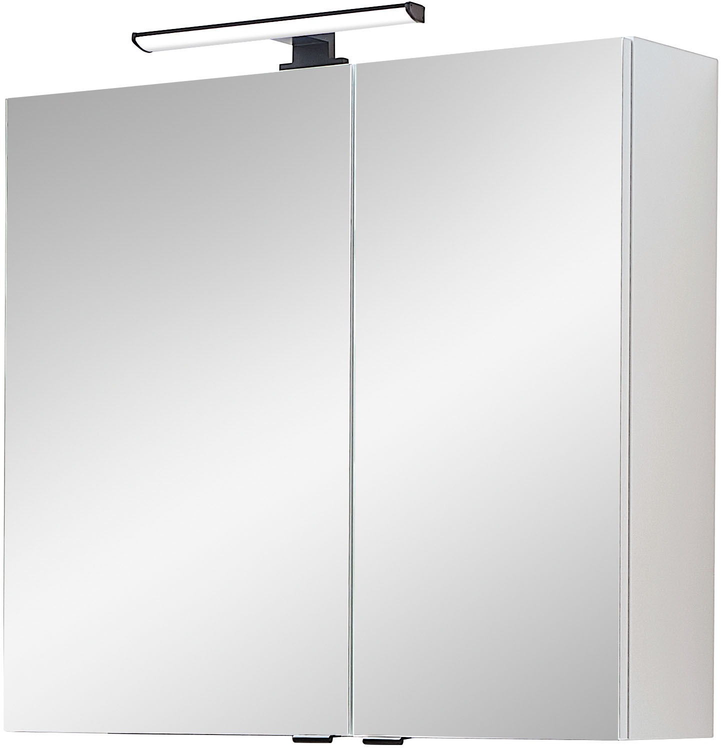 Saphir Badezimmerspiegelschrank »Quickset 500, 2 Türen, 67cm breit, LED-Aufsatzleuchte«