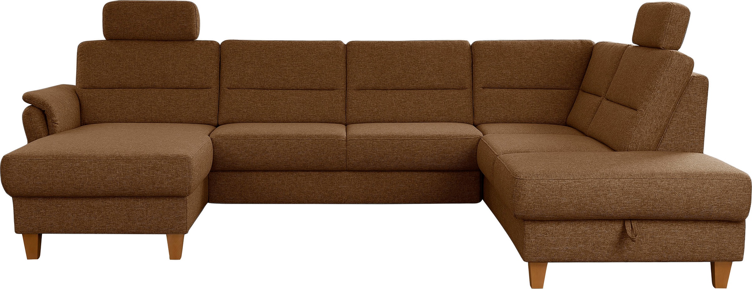 Home affaire Wohnlandschaft »Palmera U-Form, B: 308 cm« optional Bettfunkti günstig online kaufen