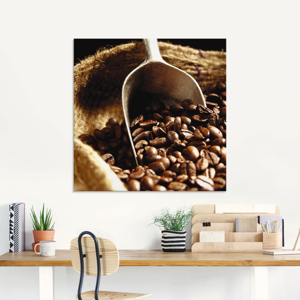 Artland Glasbild »Kaffee«, Getränke, (1 St.)