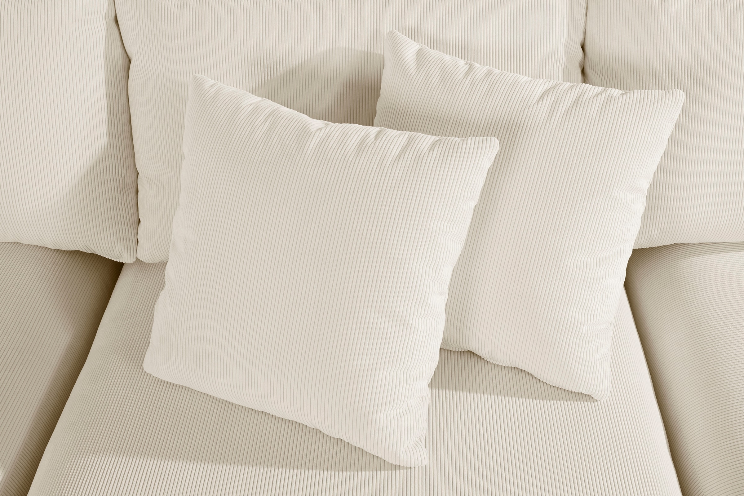 Home affaire Wohnlandschaft »Comfine U-Form«, zusammengesetzt aus Modulen, in 3 Stoffen und vielen Farben