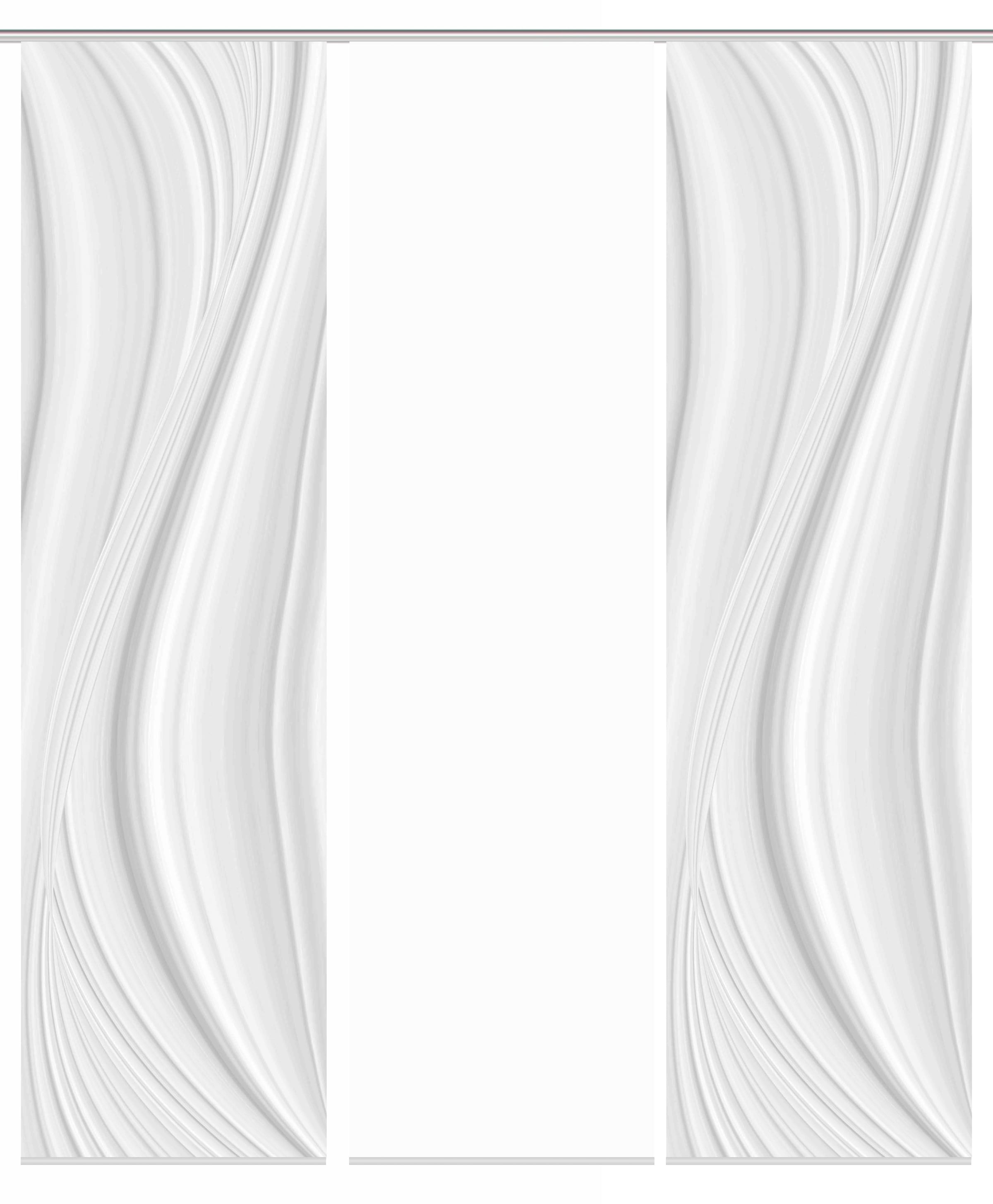 HOME WOHNIDEEN Schiebegardine »LAURINA 3er SET«, (3 St.), Schiebevorhang Digidruck 3er Set LAURINA