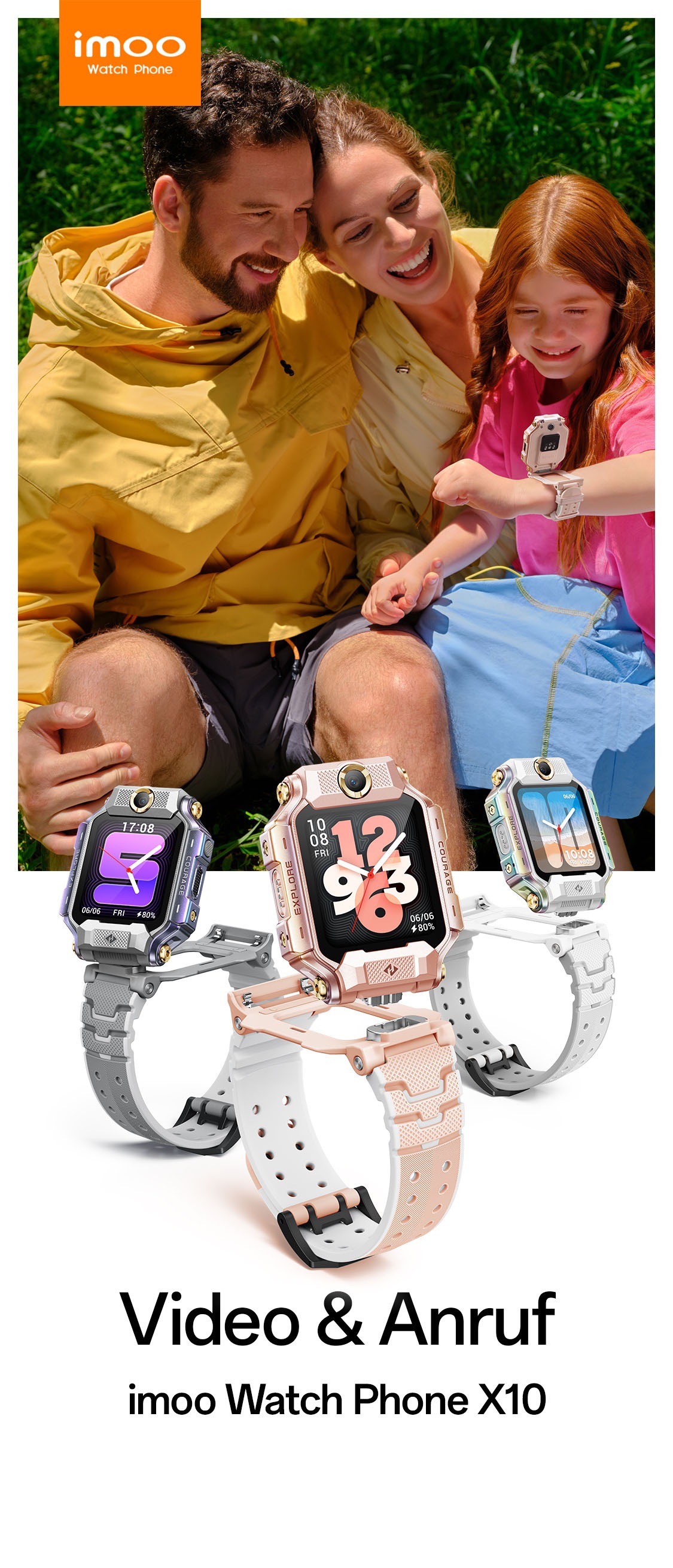 Imoo Smartwatch »Watch Phone X10«(40,6/ 1,6 ″) CaremeOS