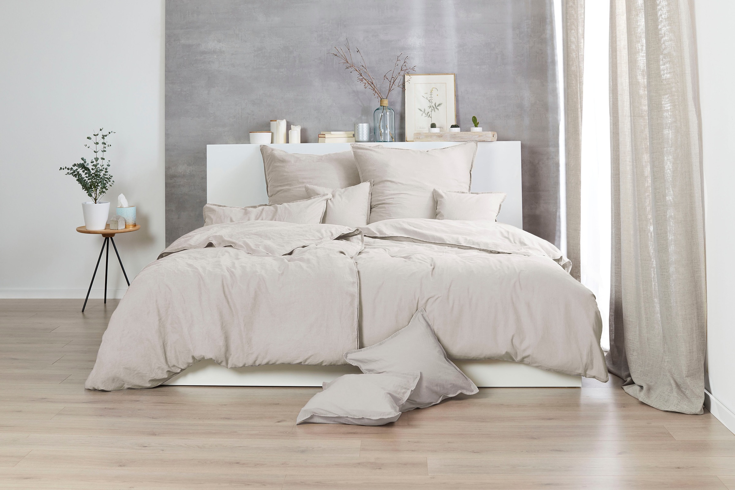 Primera Bettwäsche »Stone-Washed in Gr. 135x200, 155x220 oder 200x200 cm«, günstig online kaufen