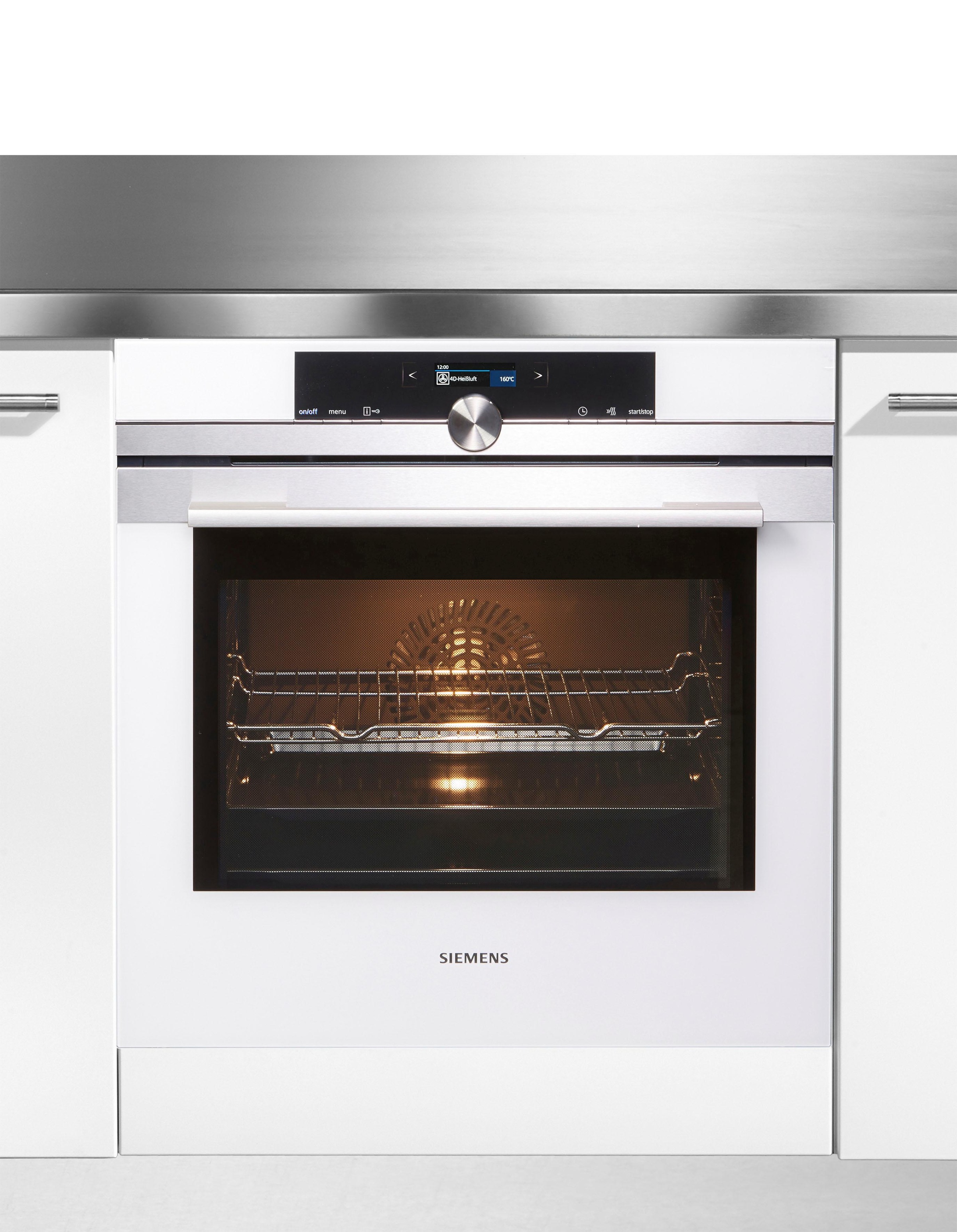 SIEMENS Einbaubackofen  »HB634GBW1«, mit Teleskopauszug nachrüstbar, ecoClean, mit ecoClean