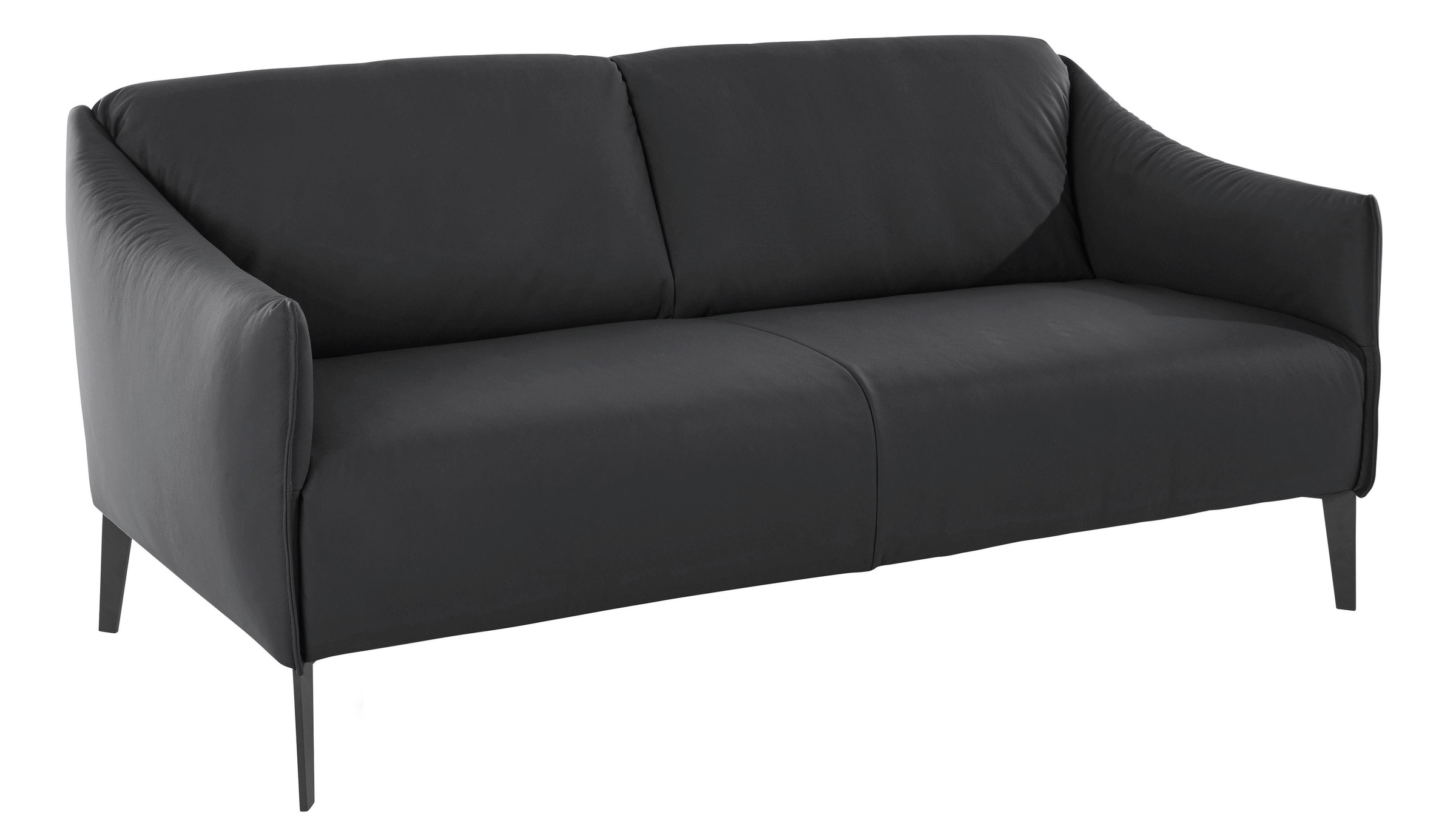 W.SCHILLIG 2,5-Sitzer »sally«, mit Metall-Winkelfüßen in Schwarz pulverbeschichtet, Breite 174 cm