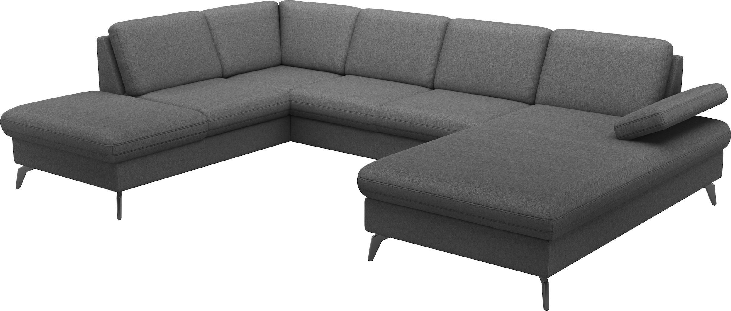 sit&more Wohnlandschaft »Morris Jubi U-Form«, inkl. Armteilfunktion und 1 Zierkissen, wahlweise mit Bettfunktion