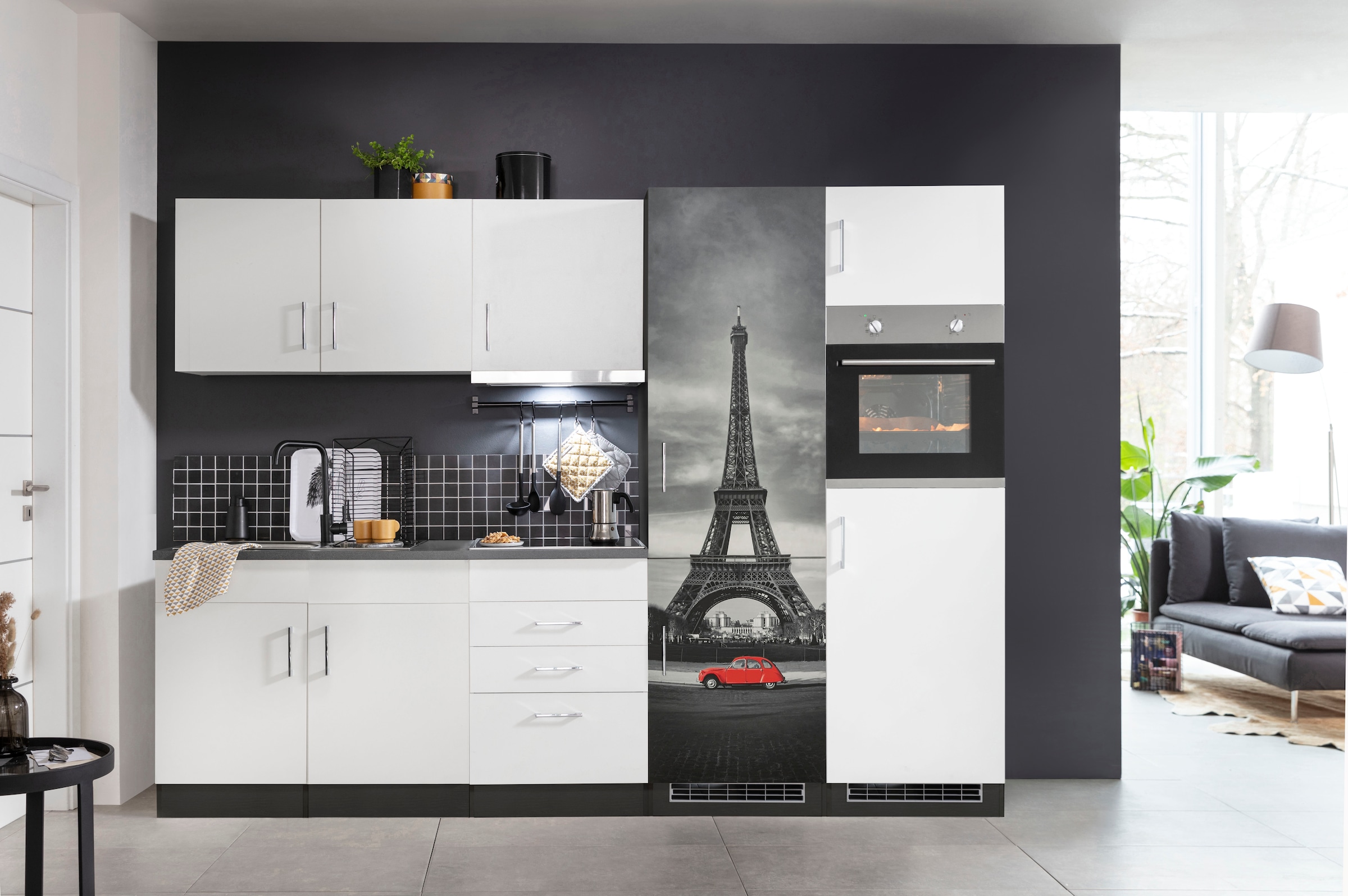 HELD MÖBEL Küchenzeile »Paris«, mit E-Geräten, Breite 280 cm günstig online kaufen