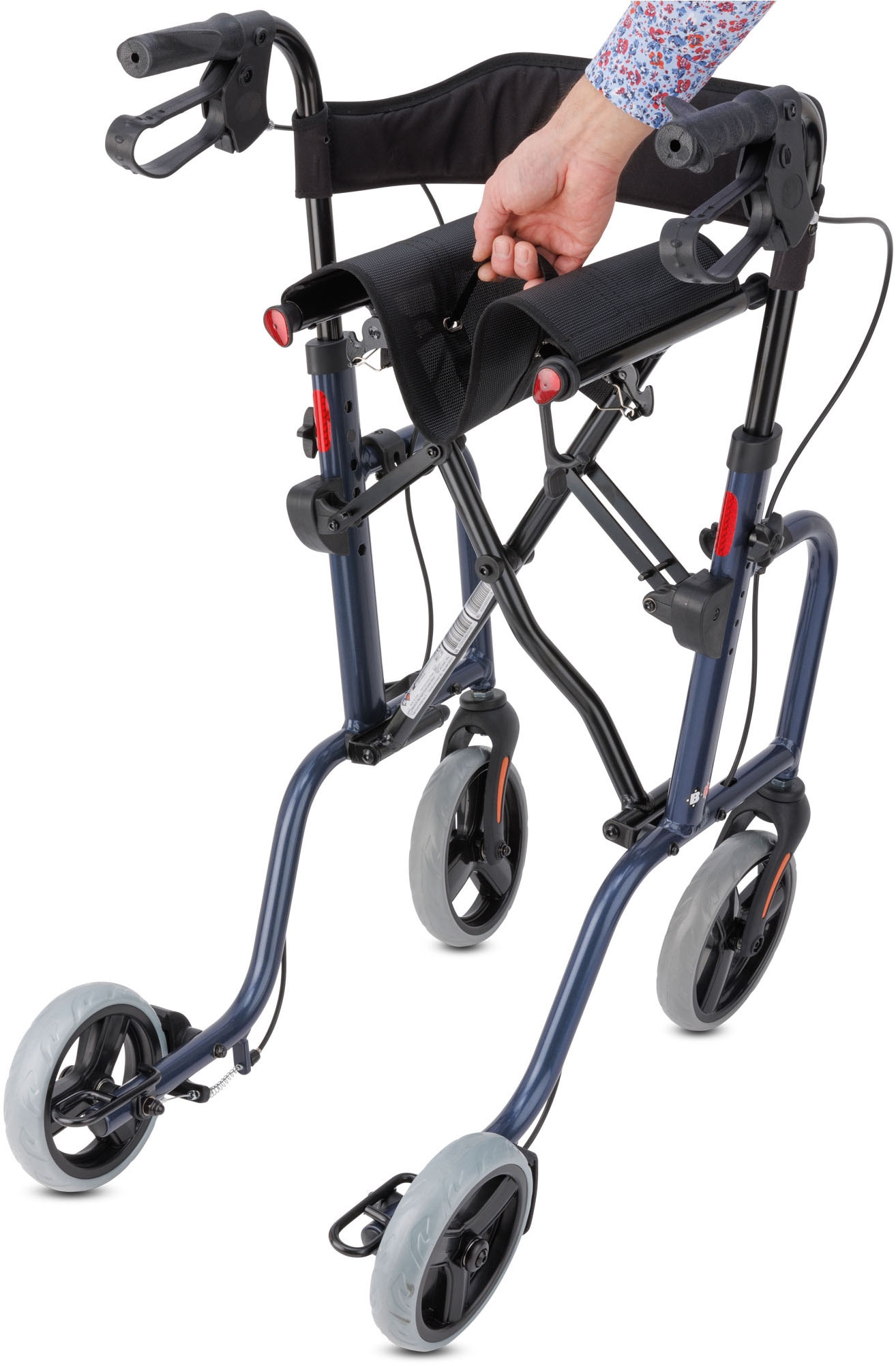 Bischoff & Bischoff Rollator »RL-Smart«, faltbar – Leichtgewicht für innen und außen mit Tasche und Stockhalter