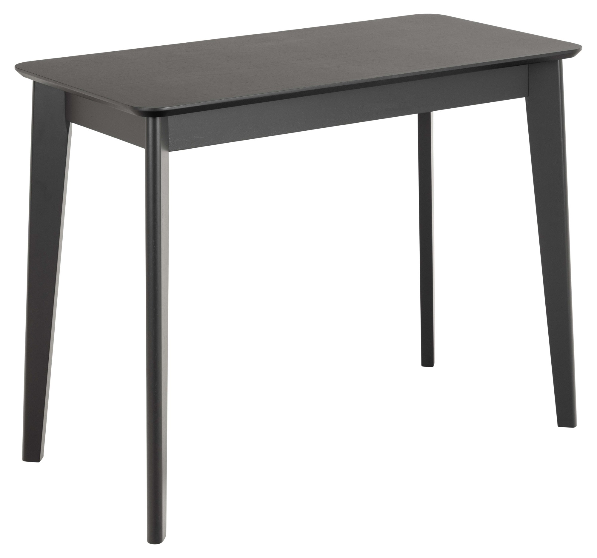 ACTONA GROUP Schreibtisch »Roxby«, Schreibtisch, matt schwarz SH Lack Eiche Furnier, 100x50x75 cm