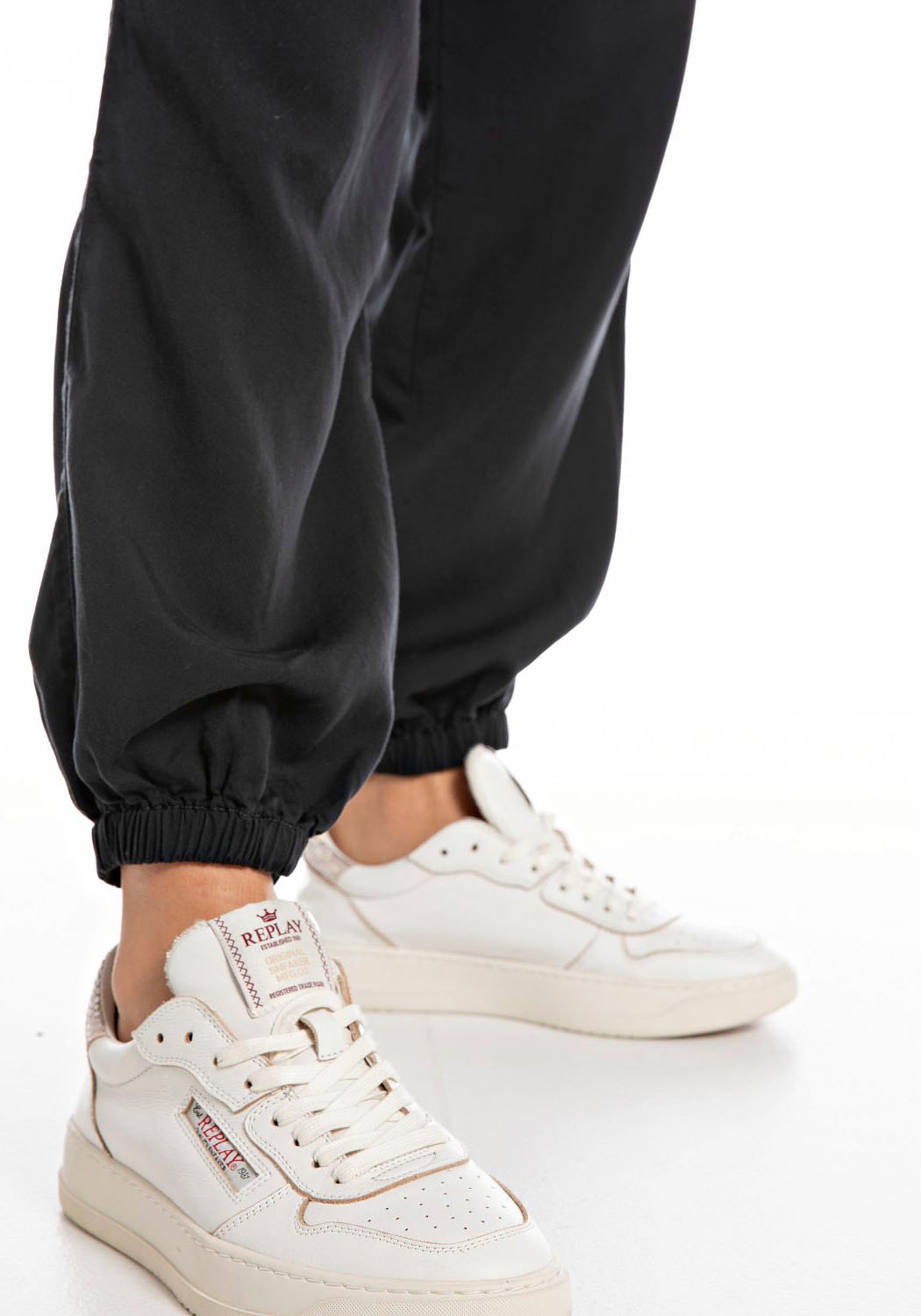 Replay Cargohose, mit Bundfalten