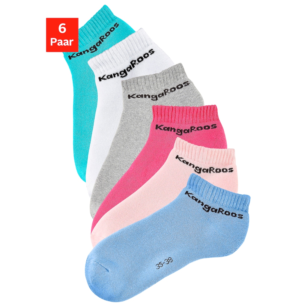 KangaROOS Sneakersocken, (Set, 6 Paar)