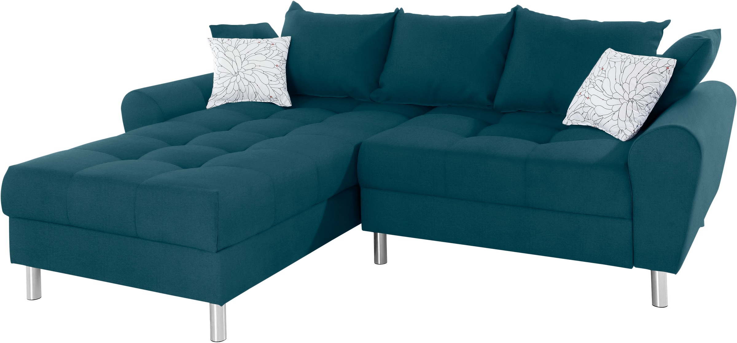 COLLECTION AB Ecksofa »Rada L-Form«, inklusive Hocker, Bettfunktion und Federkern