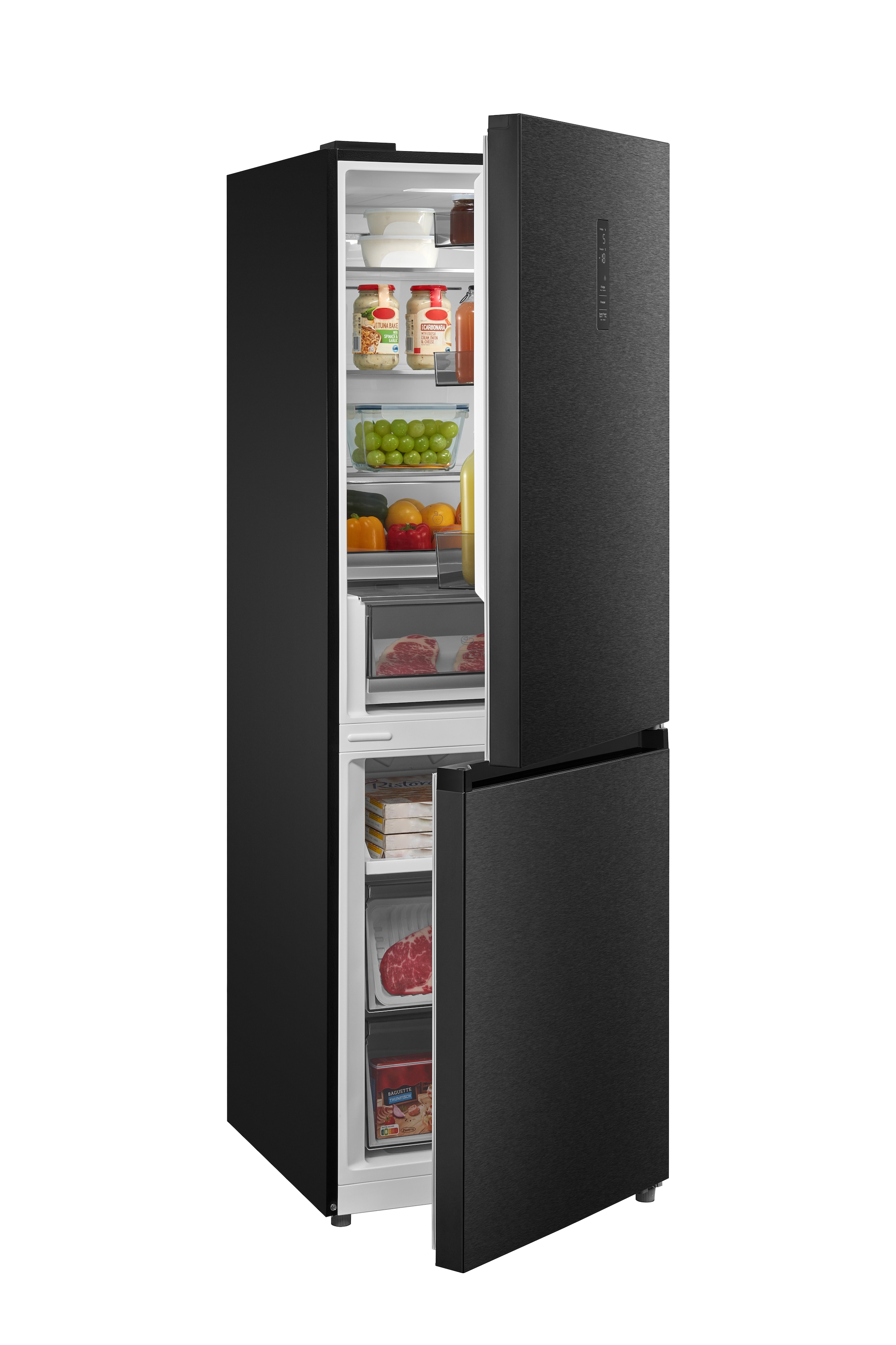 Hanseatic Kühl-/Gefrierkombination »HKGKB18560BNFBI« 185 cm hoch 59,5 cm breit