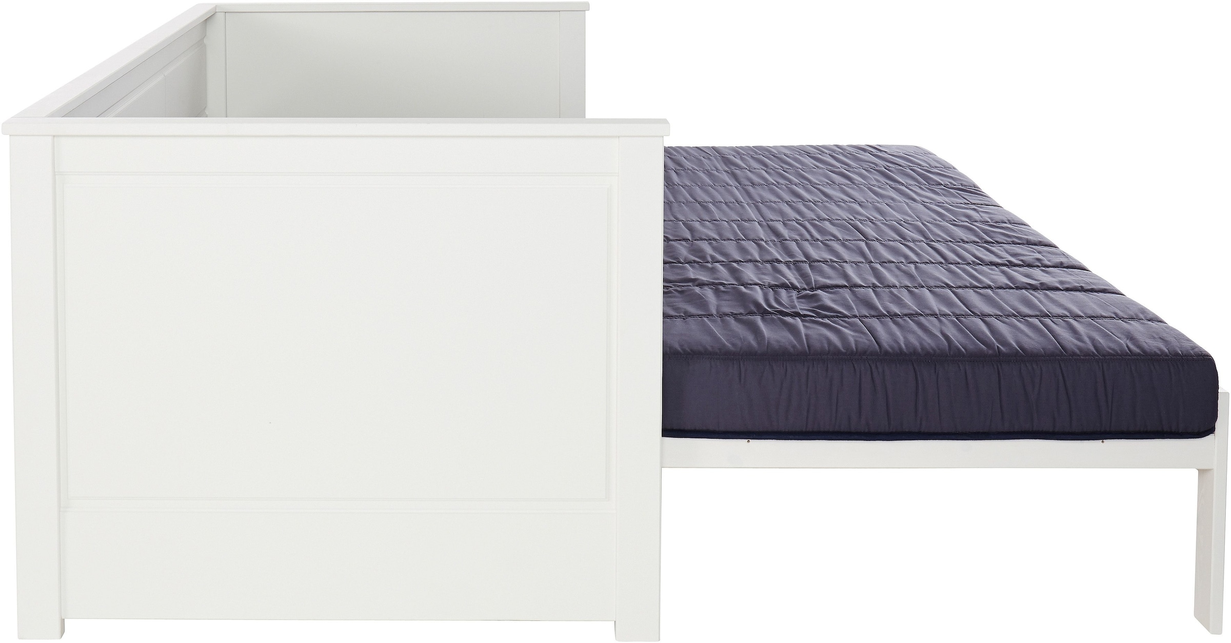 10. Bild von Lüttenhütt Funktionsbett »" ERIK " TOPSELLER! Daybed, Kinderbett, Massivholz (Kiefer)«, (stilvolle Kassetten - Fräsung), 2. Schlafplatz ausziehbar, moderner Landhausstil, Schublade optional