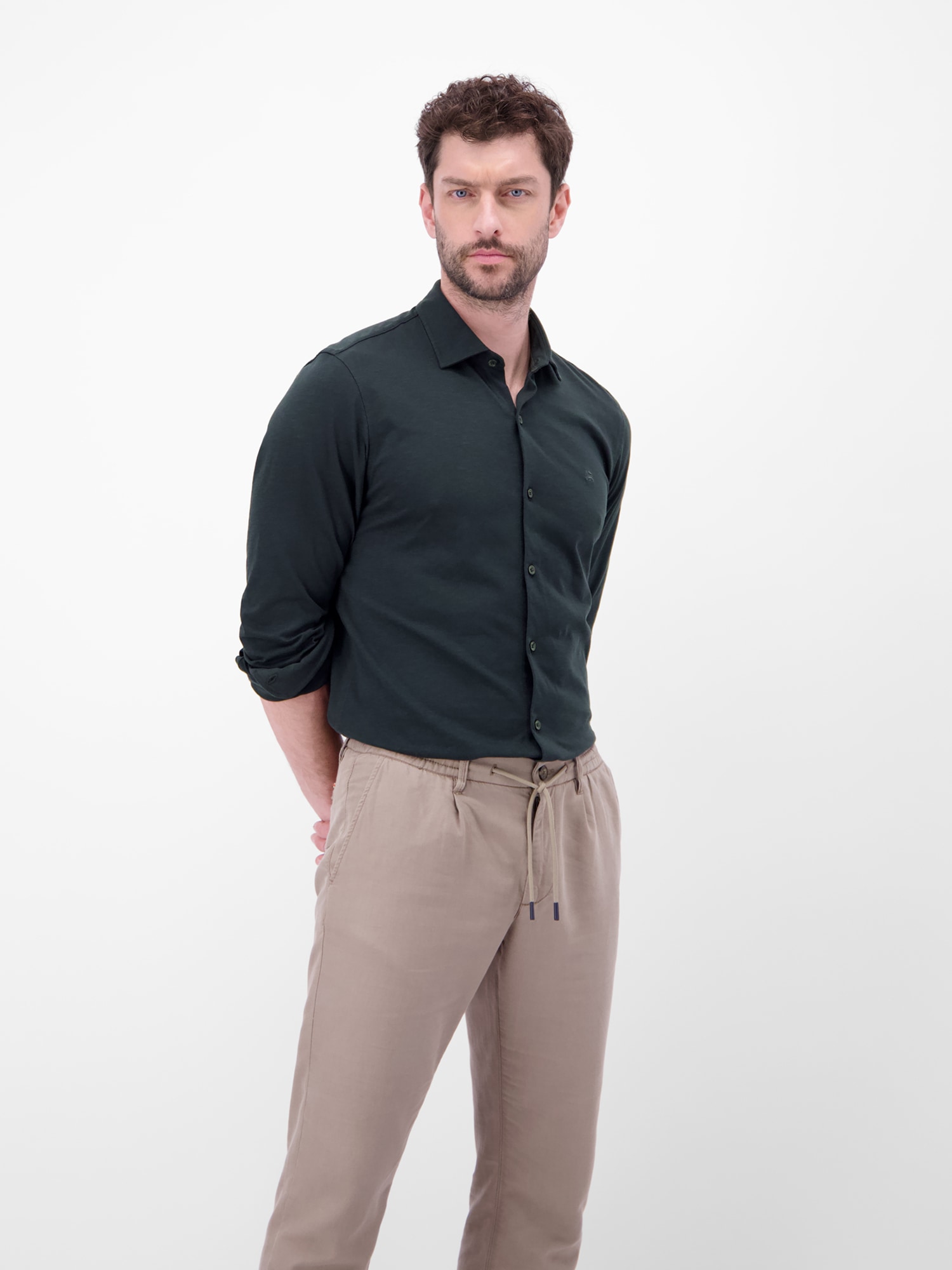 LERROS Langarmhemd »Langarmhemd in Jerseyqualität«