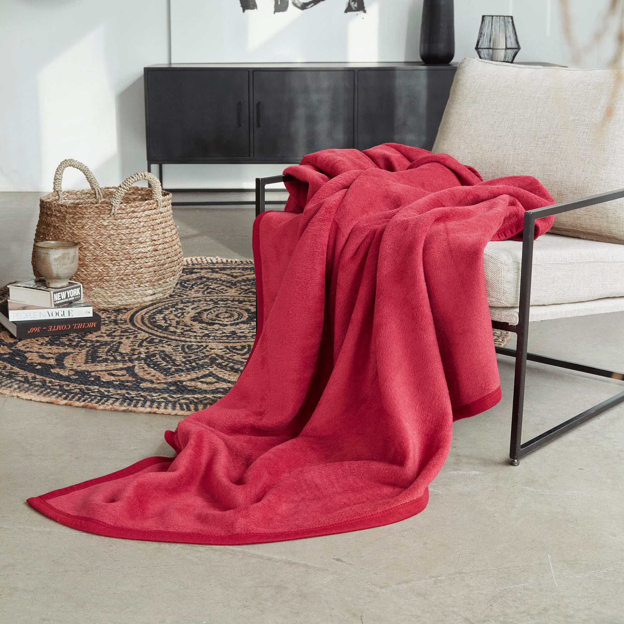 IBENA Kniedecke "Uni Kniedecke Luxus" unifarbenes Design günstig online kaufen