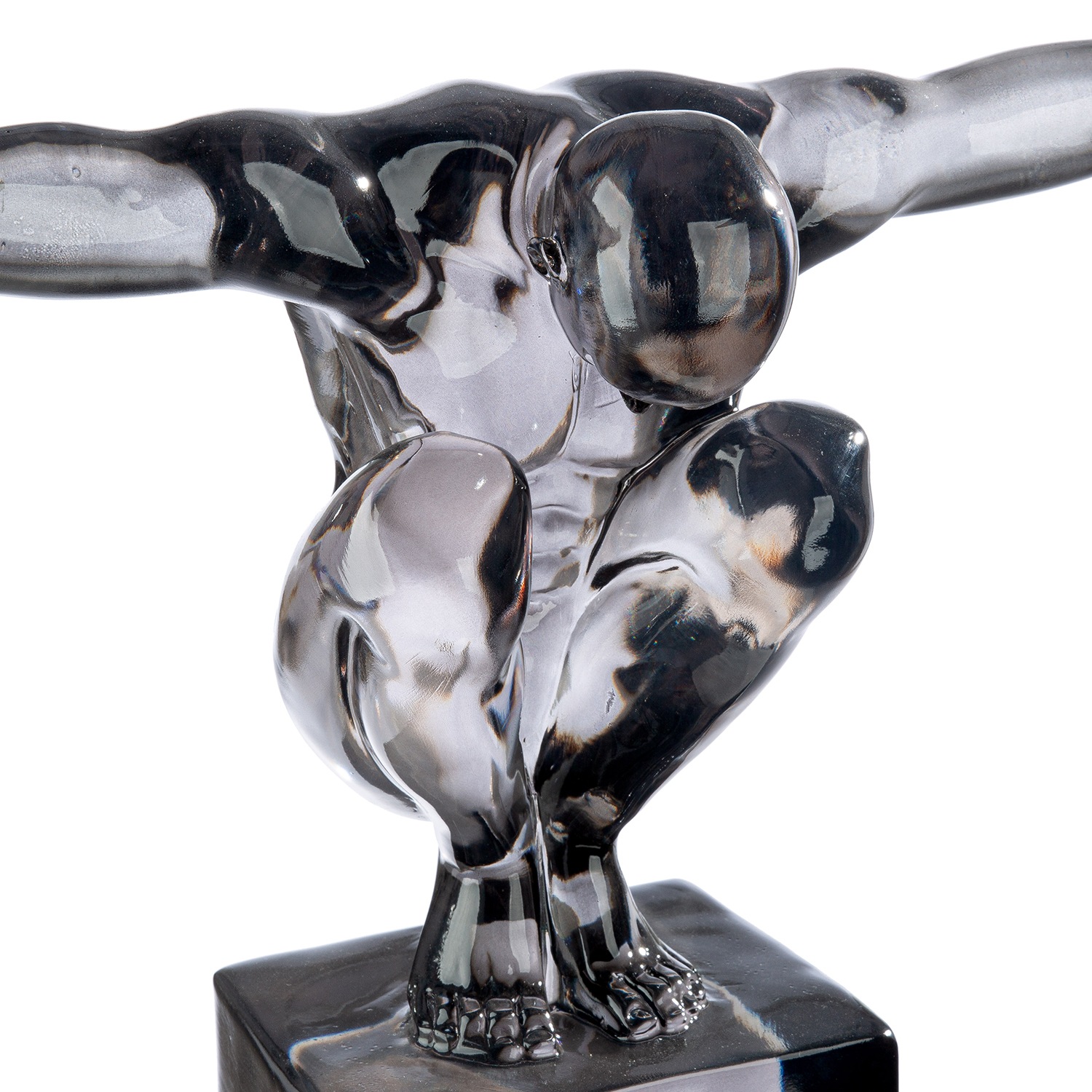 GILDE Dekofigur »Skulptur Cliffhanger Gris grau H. 33,5 cm«
