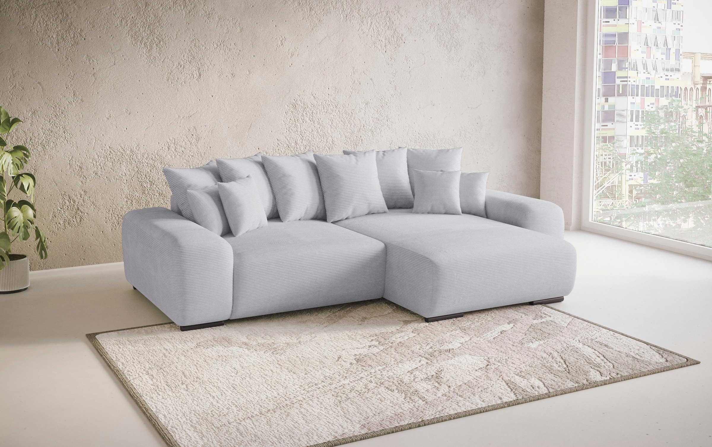 Mr. Couch Ecksofa »Sundance L-Form«, Dauerschläfer mit EasyBett-Schlaffunktion, Bettkasten