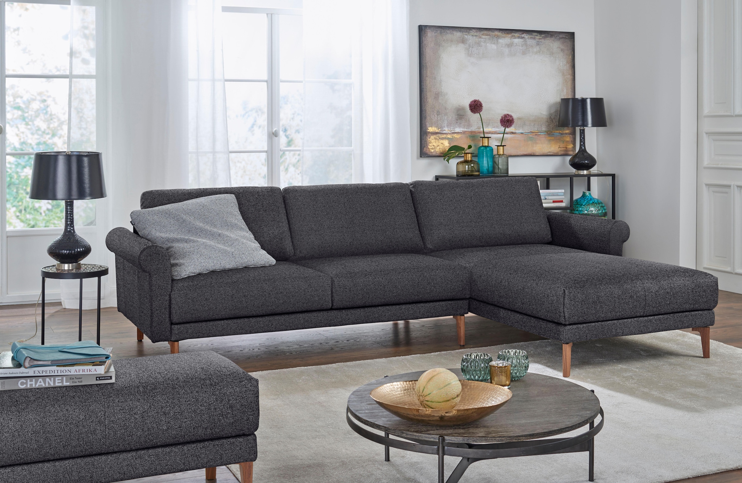 Creation BY ROLF BENZ Ecksofa »CR.450, Designecksofa, L-Form«, Armlehne Sch günstig online kaufen