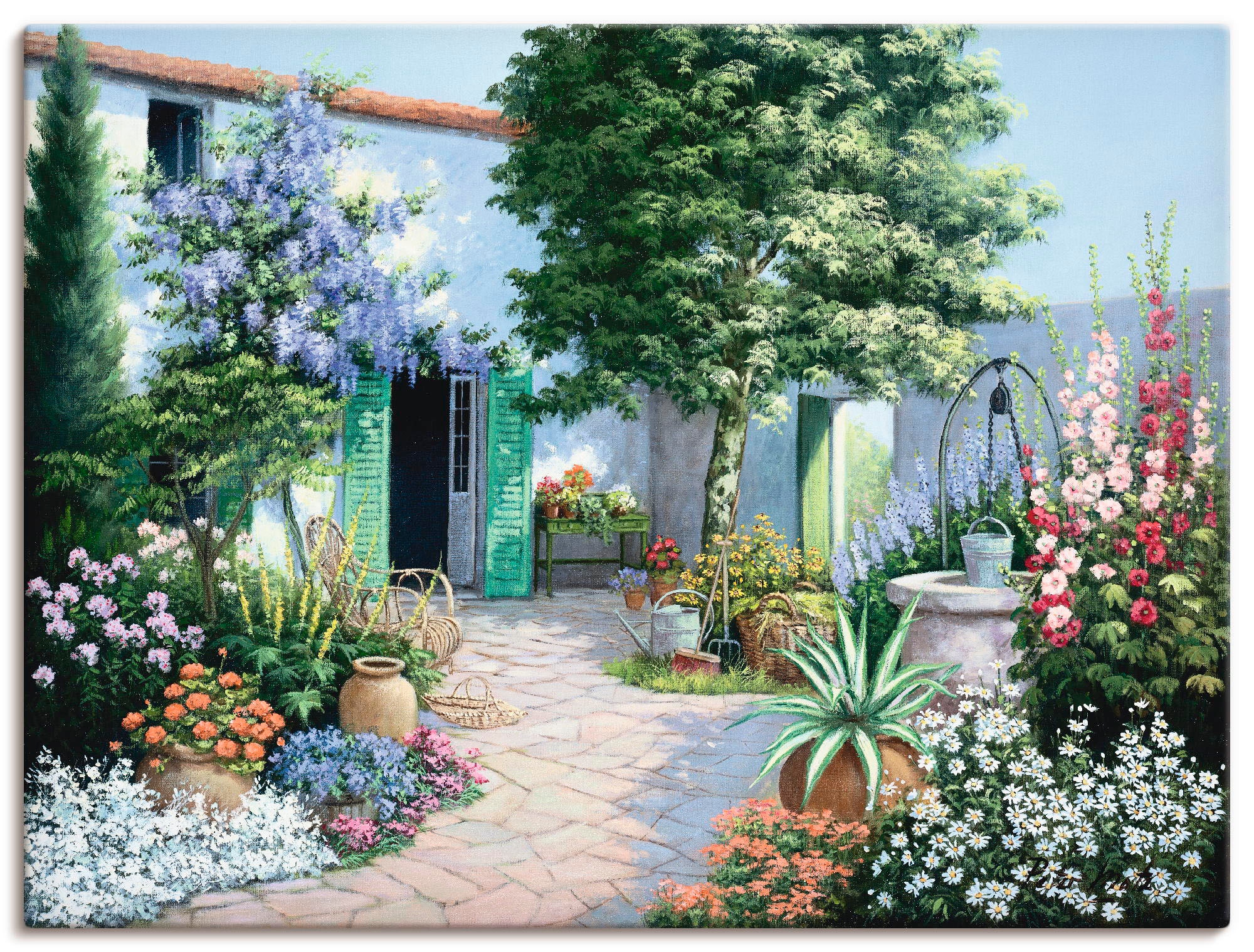 Artland Wandbild »Ein kleines Paradies«, Garten, (1 St.), als Leinwandbild, günstig online kaufen
