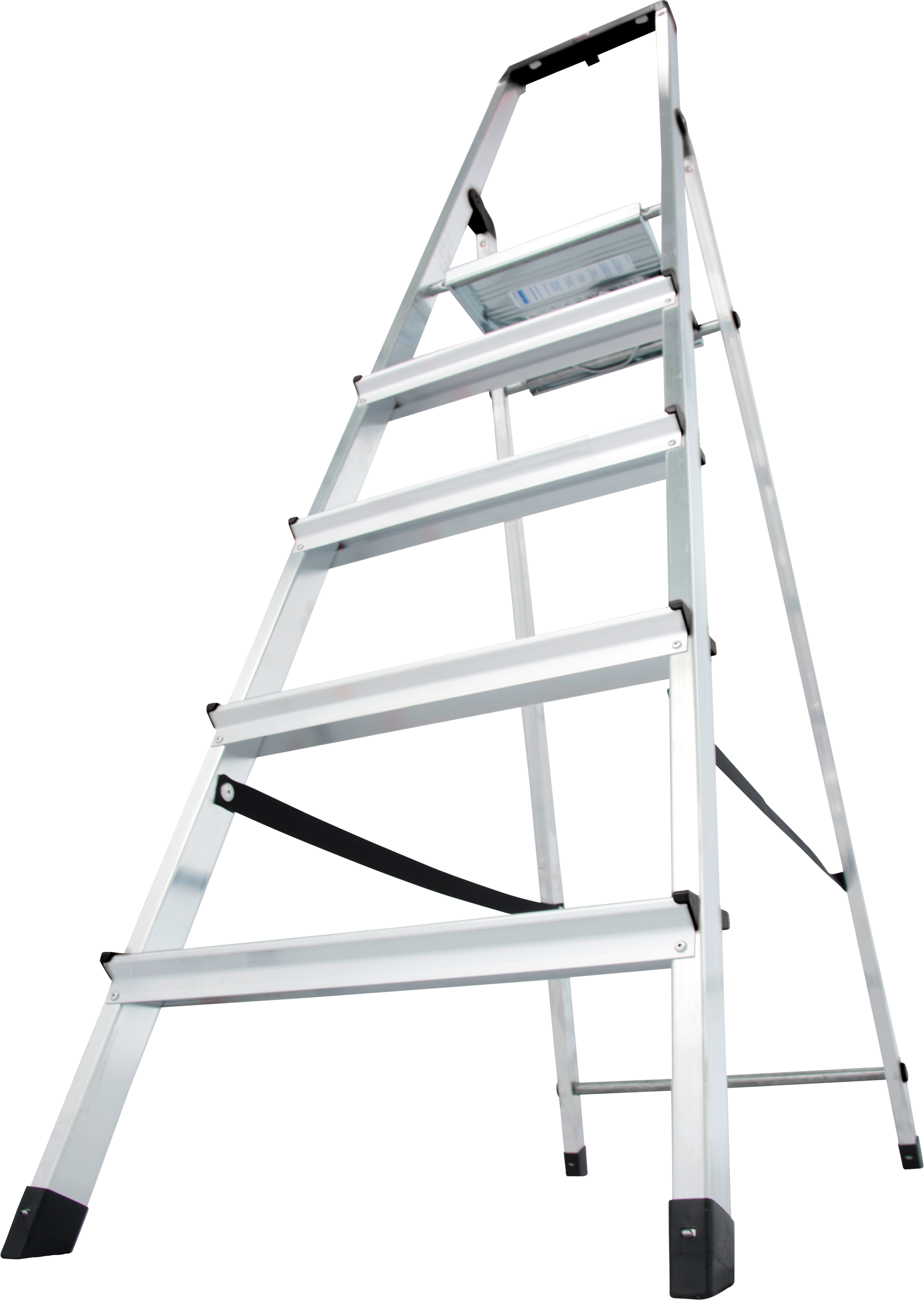 KRAUSE Stehleiter »Solidy«, Aluminium, 1x5 Stufen, Arbeitshöhe ca. 305 cm