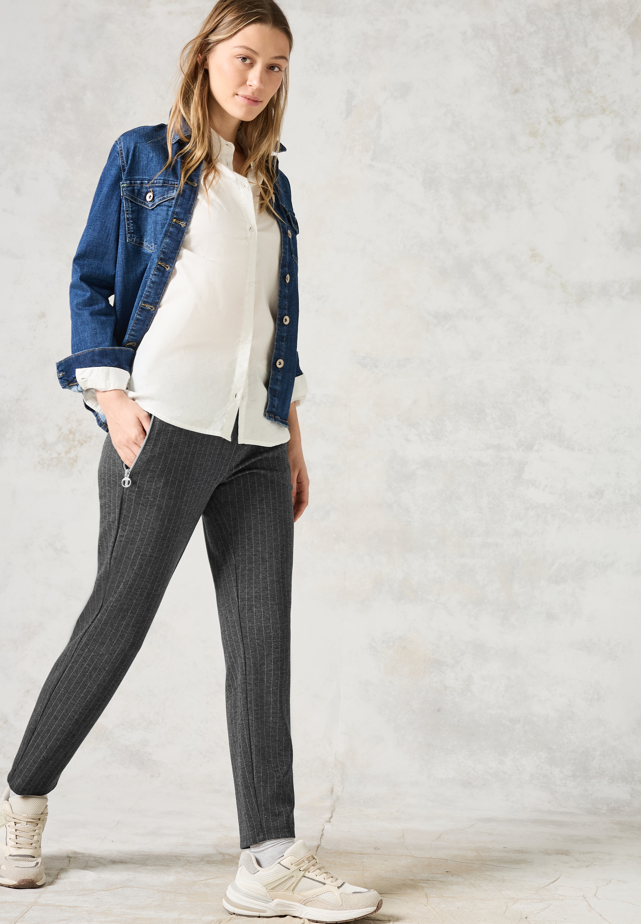 Cecil Stoffhose »Style Tracey«, im Nadelstreifen-Look