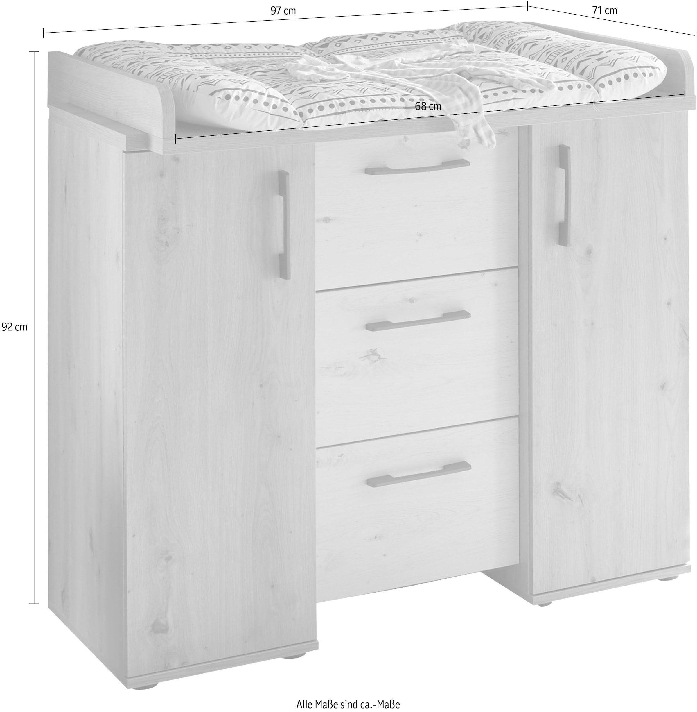 Mäusbacher Wickelkommode »Micha«, bis 50 kg, umbaufähig zur Kommode, 97 cm