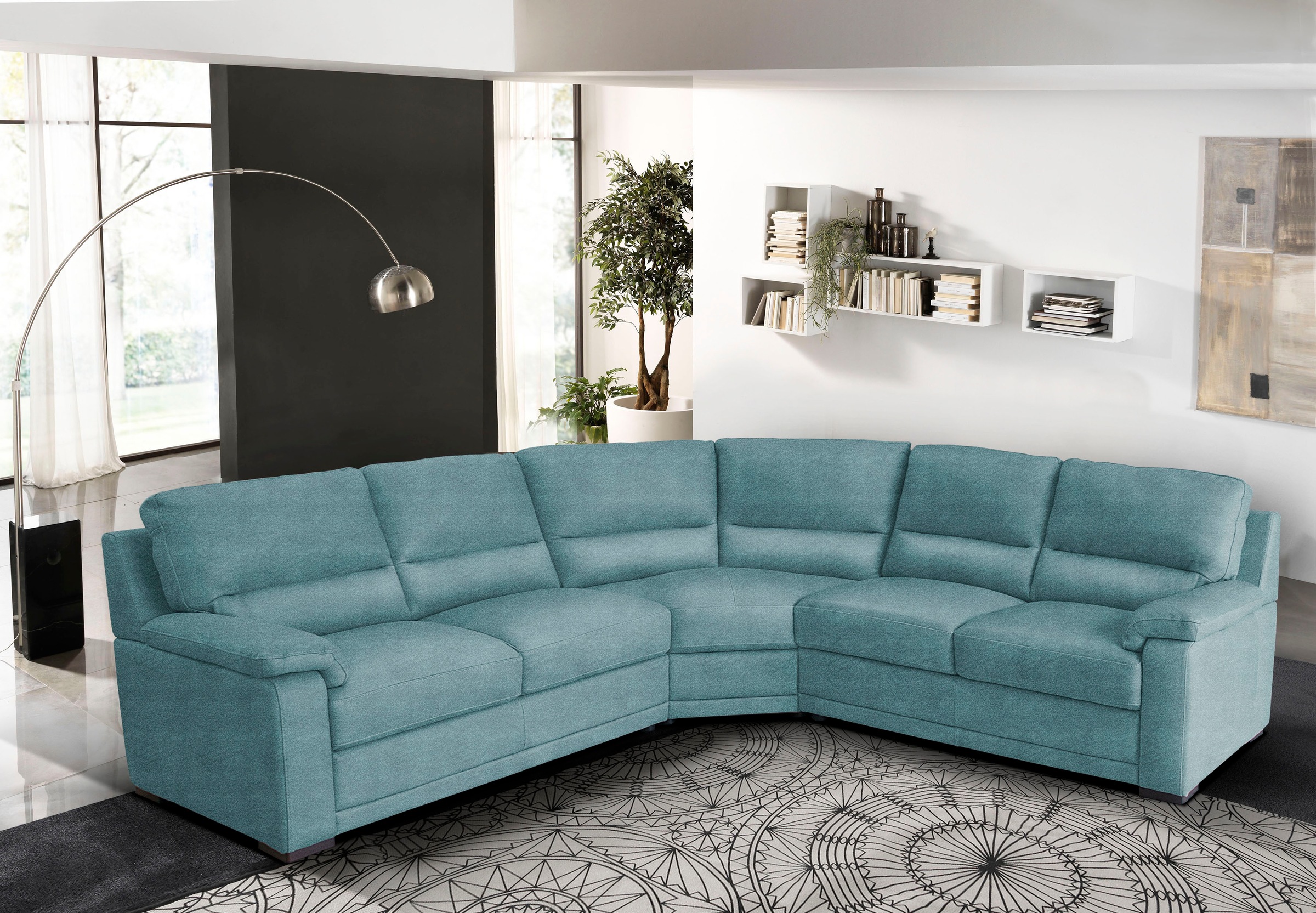 Egoitaliano Ecksofa »Doris, modernes Designerecksofa in hochwertigen Microf günstig online kaufen