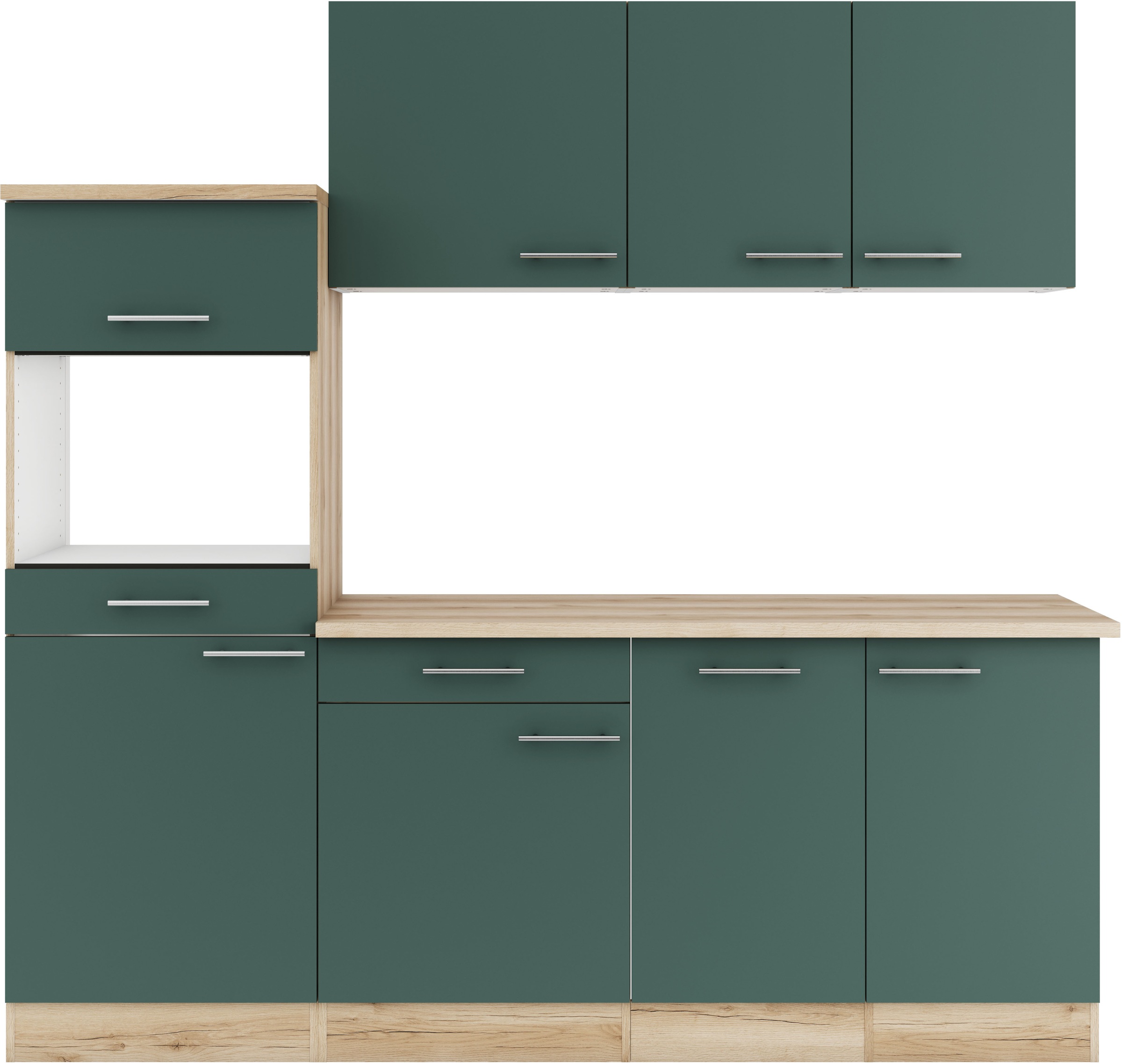 OPTIFIT Küche »Bella« Breite 210 cm, wahlweise mit E-Geräten