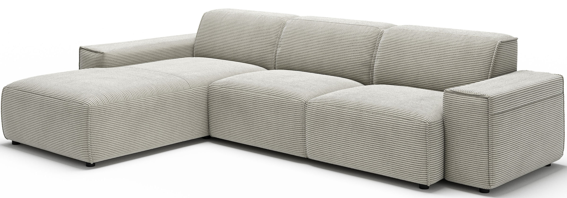 andas Ecksofa »Glimminge auch in Breitcord, Feincord, Bouclé + Easy care-Bezug«, L-Form, Breite 294, Zierkissen