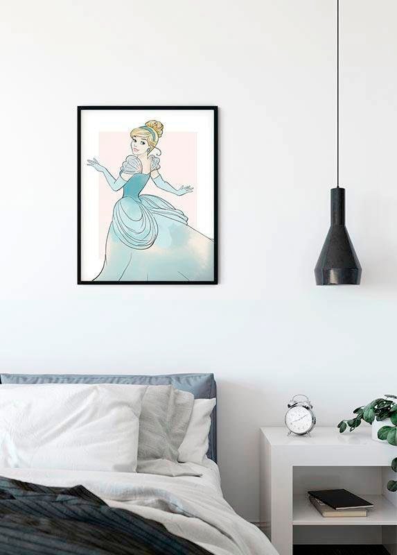 Komar Bild »Cinderella Beauty« Disney 1 Stk. tlg. Wandbild zur Dekoration im Kinderzimmer - ohne Rahmen