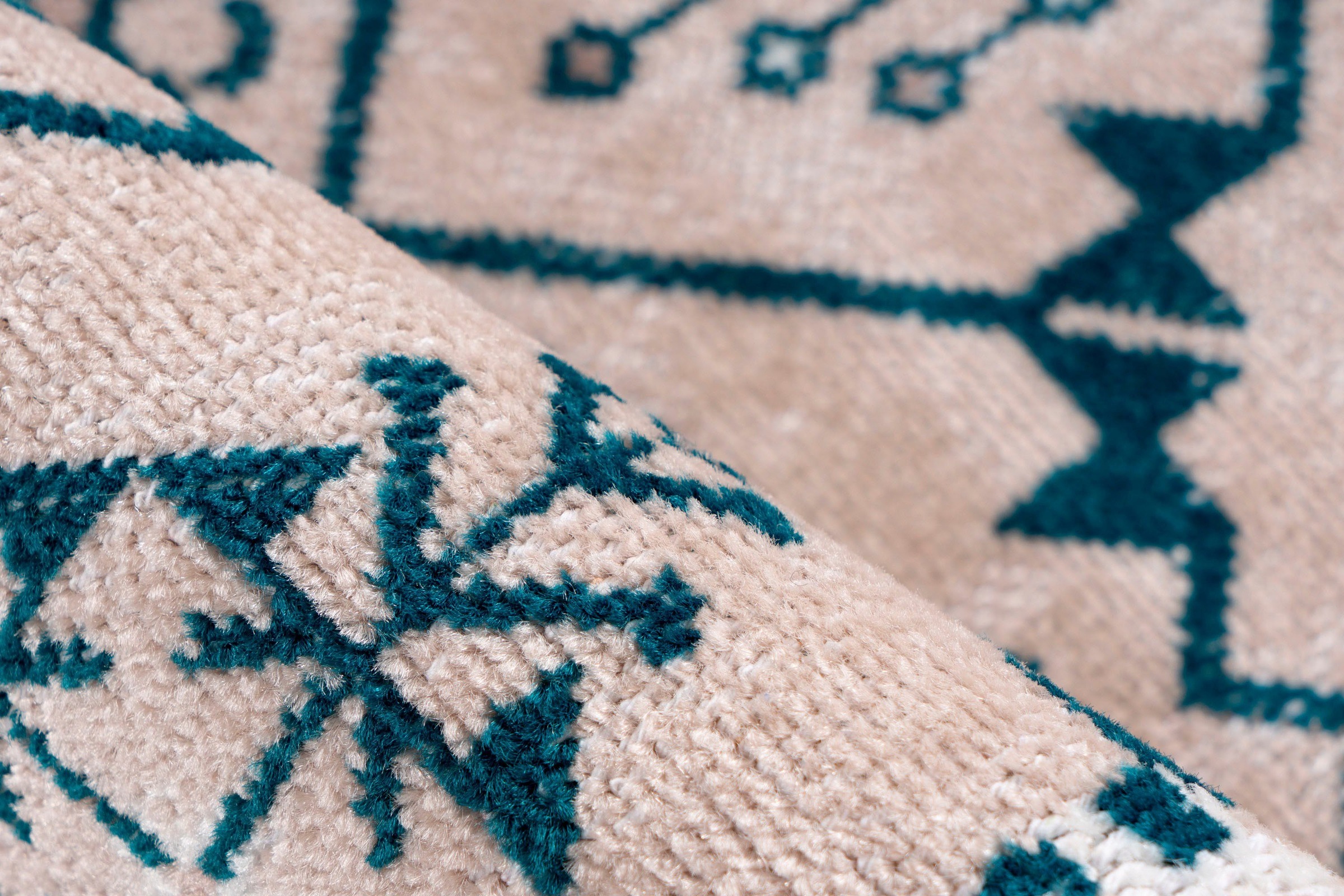 calo-deluxe Teppich »Ruzica-404«, rechteckig, 6 mm Höhe, Flachgewebe, Vintage Design, Wohnzimmer
