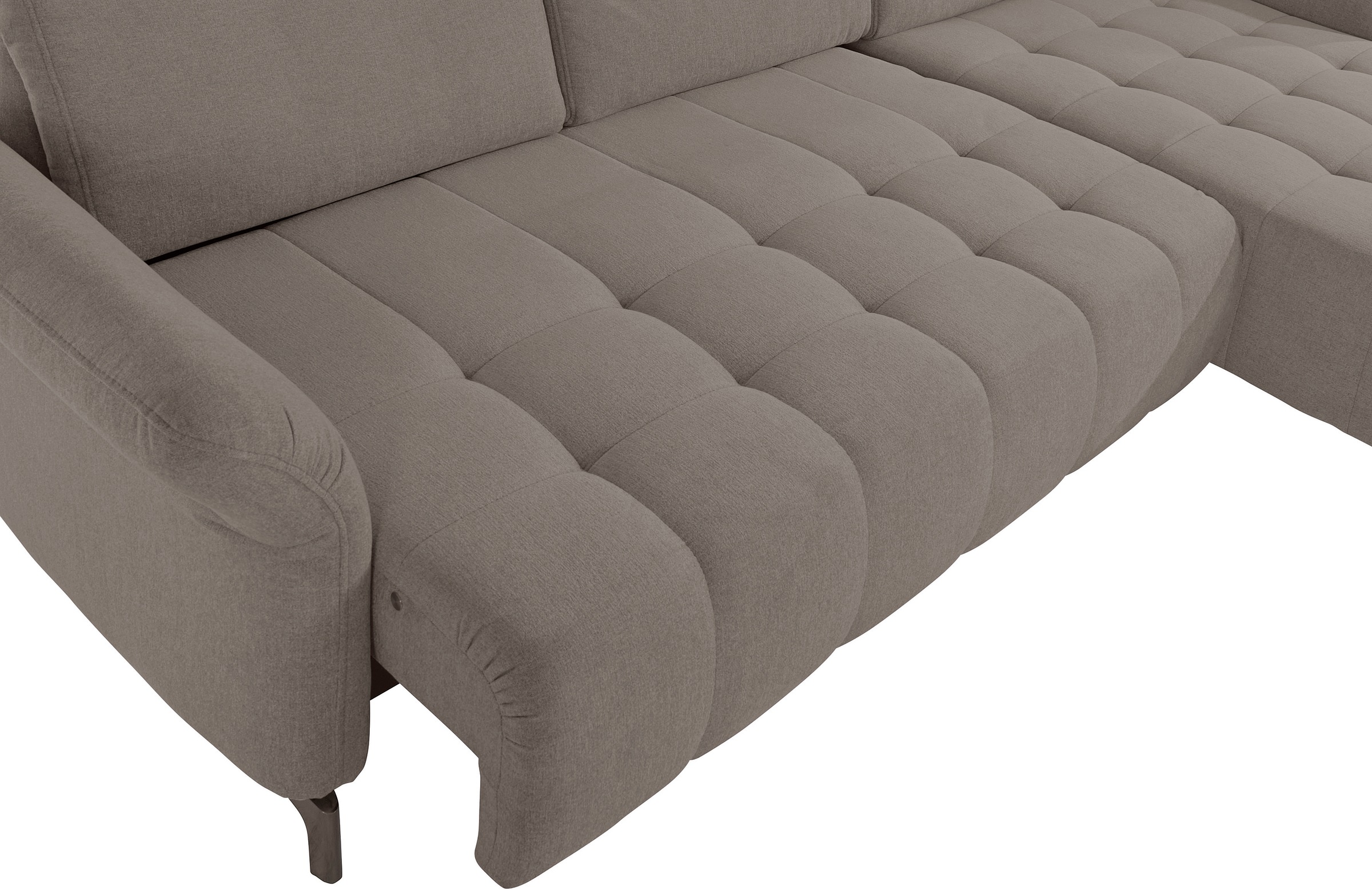 INOSIGN Ecksofa »Fresh L-Form«, Federkern, wahlweise Kopfteilverstellung und motorischer Vorziehsitz
