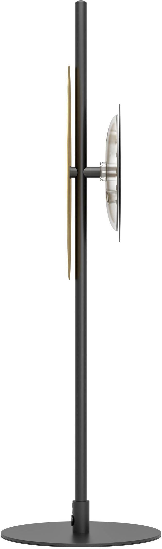 EGLO Tischleuchte »Tocina Tischlampe, Nachttischlampe mit indirekter Beleuchtung, elegant« LED-Modul 1 Stk. Warmweiß Tischleuchte - L24 x H60 cm - schwarz, messing-gebürstet - 1X11W inkl.