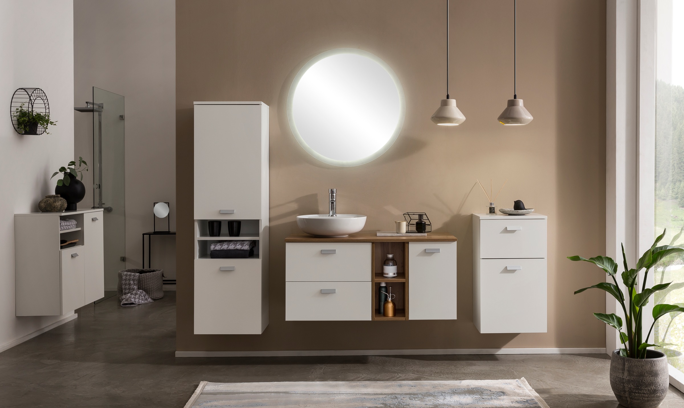 Schildmeyer LED-Lichtspiegel »Mona, Breite 75 cm«, Sensorschalter, LED-Bele günstig online kaufen